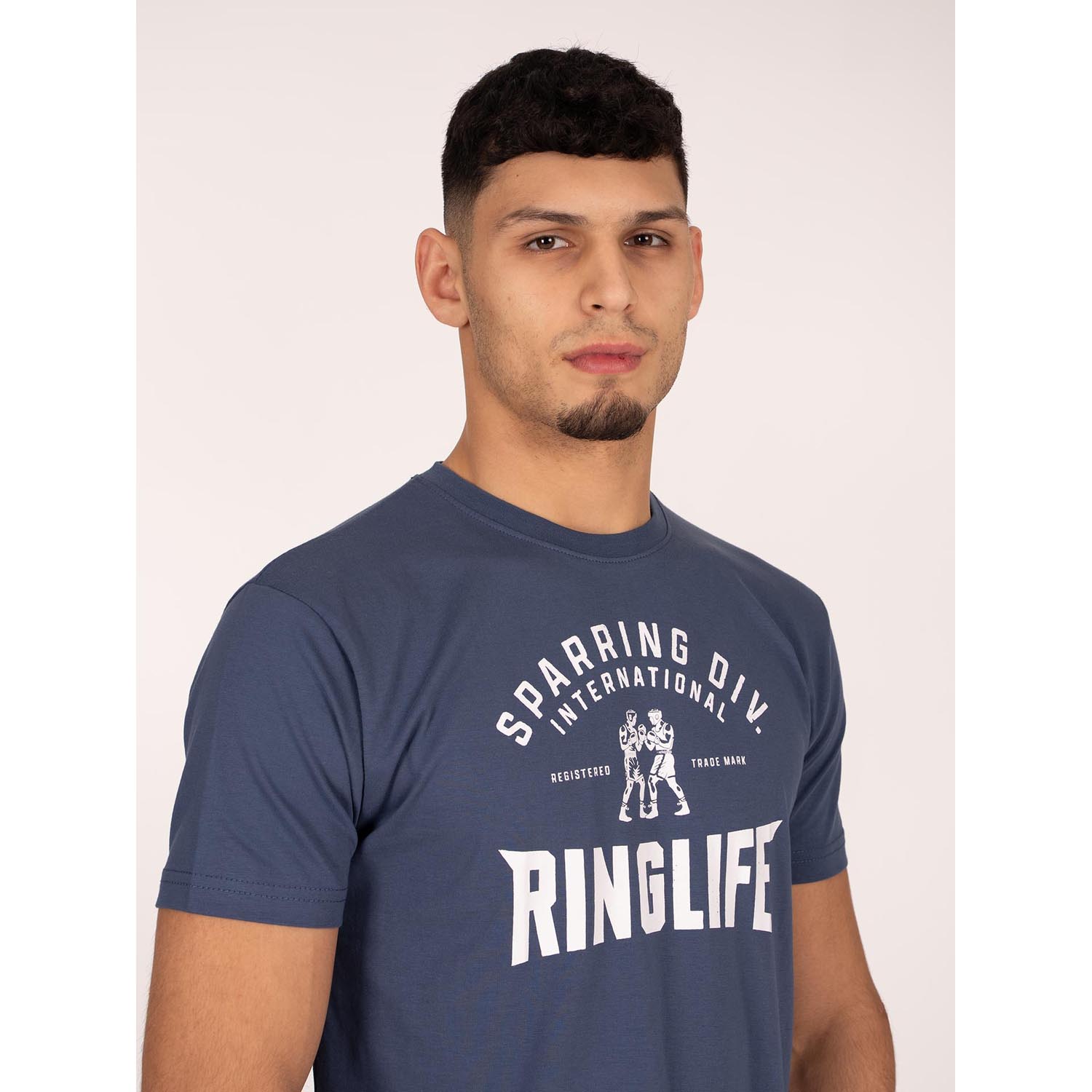 RINGLIFE T-Shirt, Sparring Div. Worldwide, indigo-white, XXL