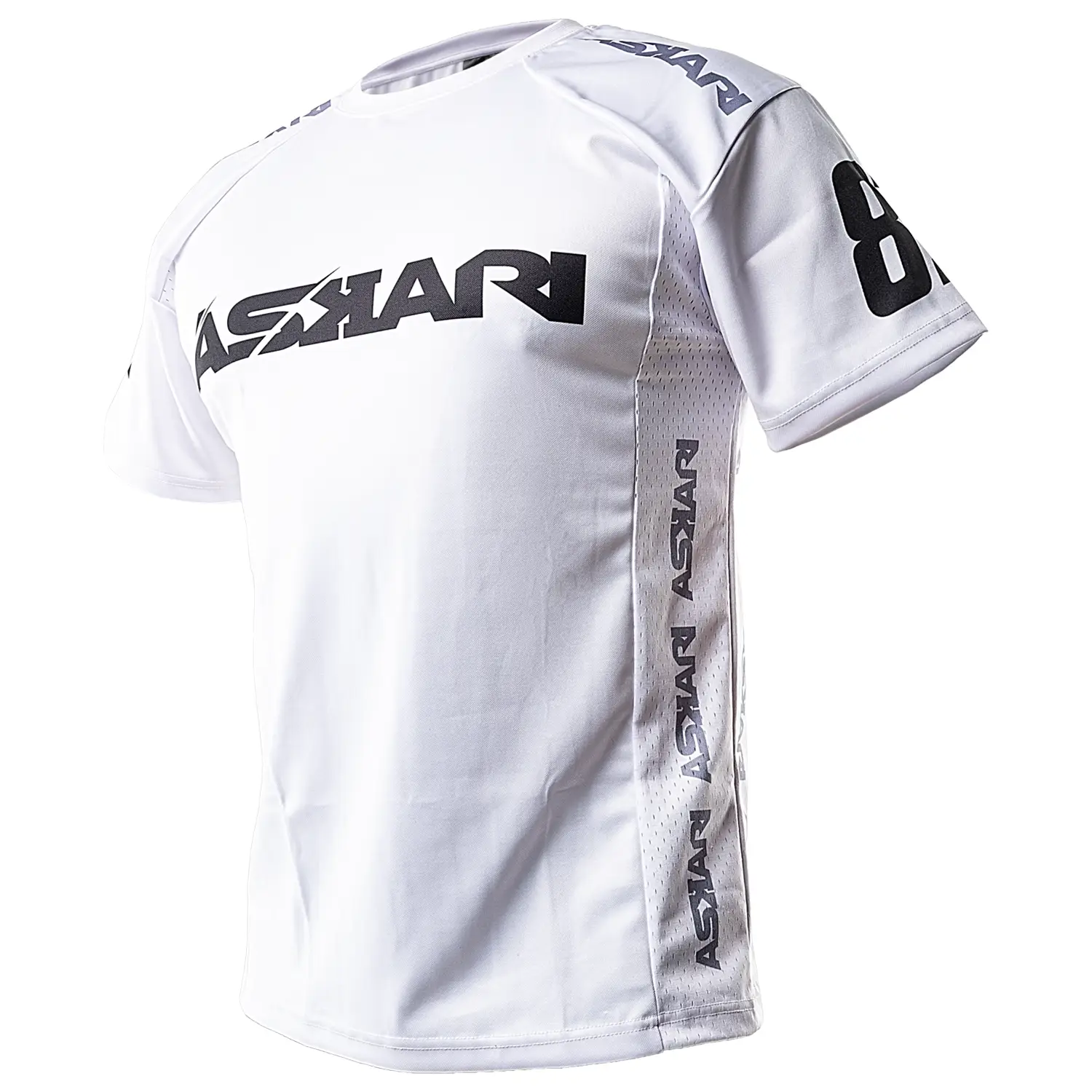 ASKARI Dry Tech T-Shirt, Baller, white-black, M