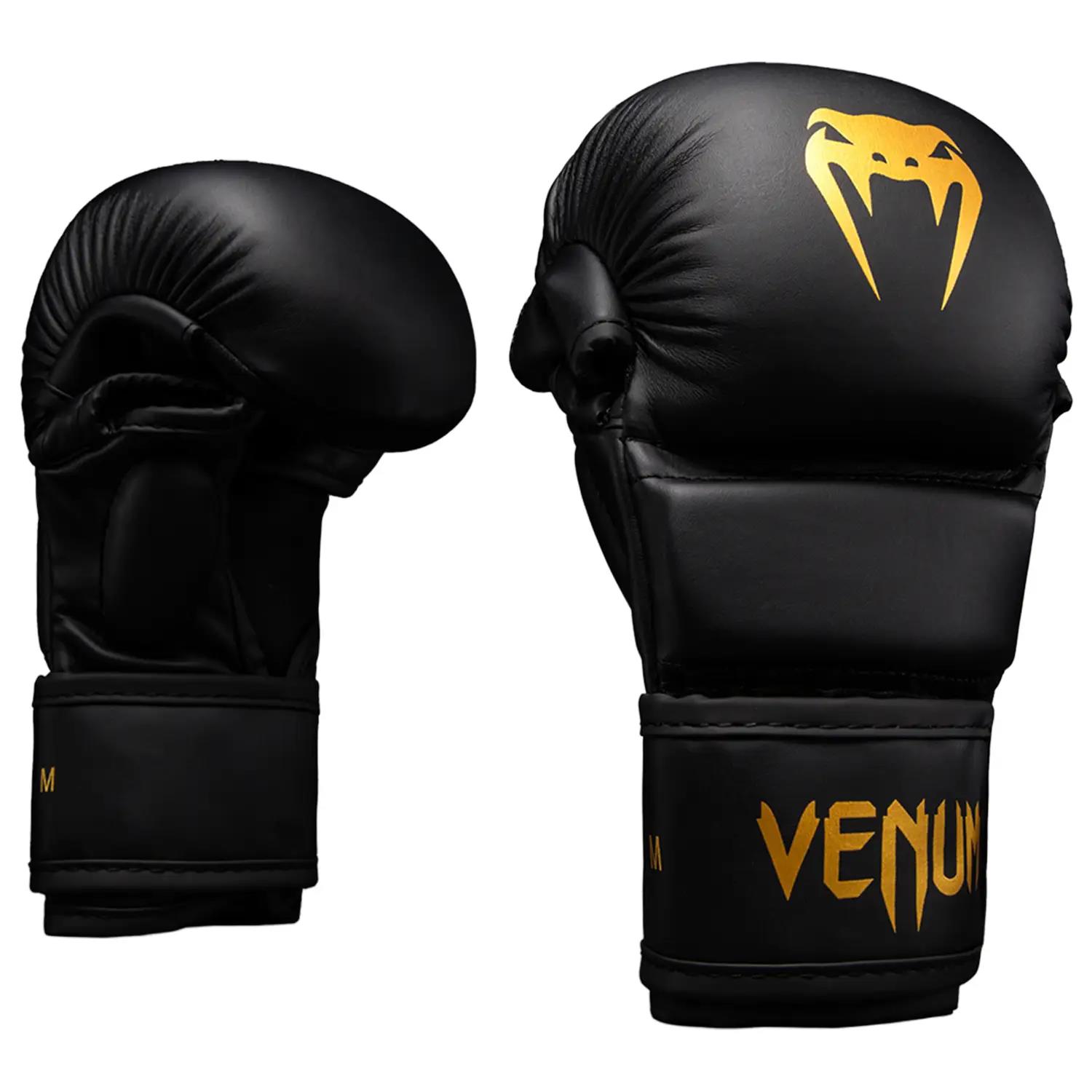 VENUM MMA Sparring Gloves, Contender 1.5, black-gold, L/XL