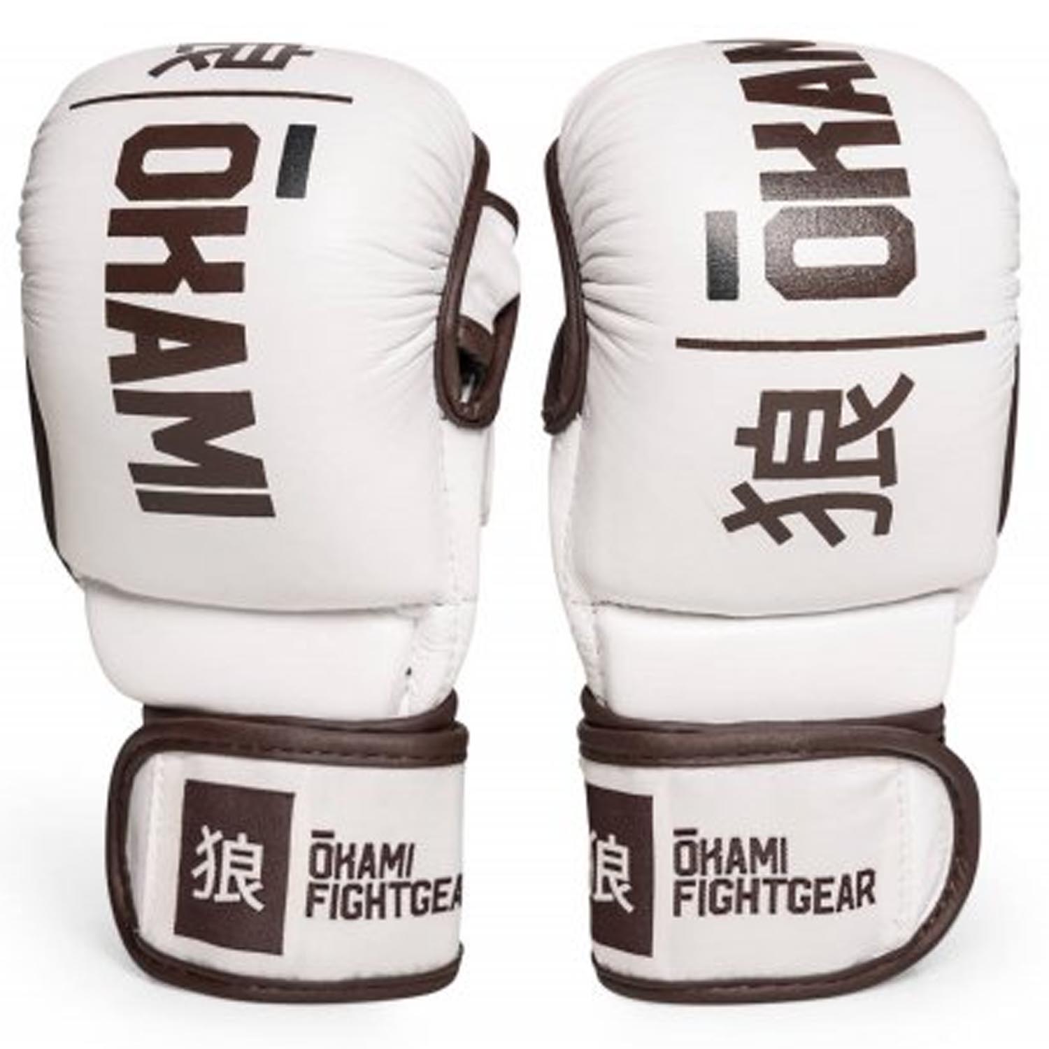 OKAMI MMA Sparring Handschuhe, Hi Pro, weiß, S