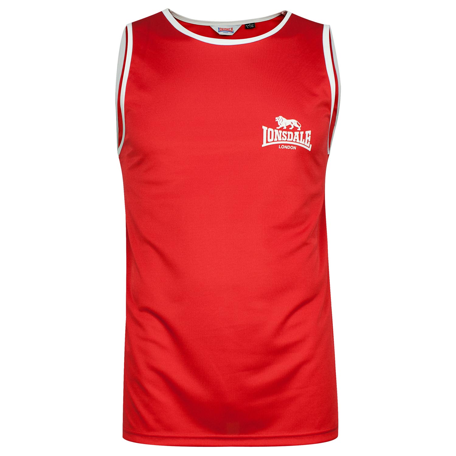 Lonsdale Tank Top, Amateur Singlet, red, M