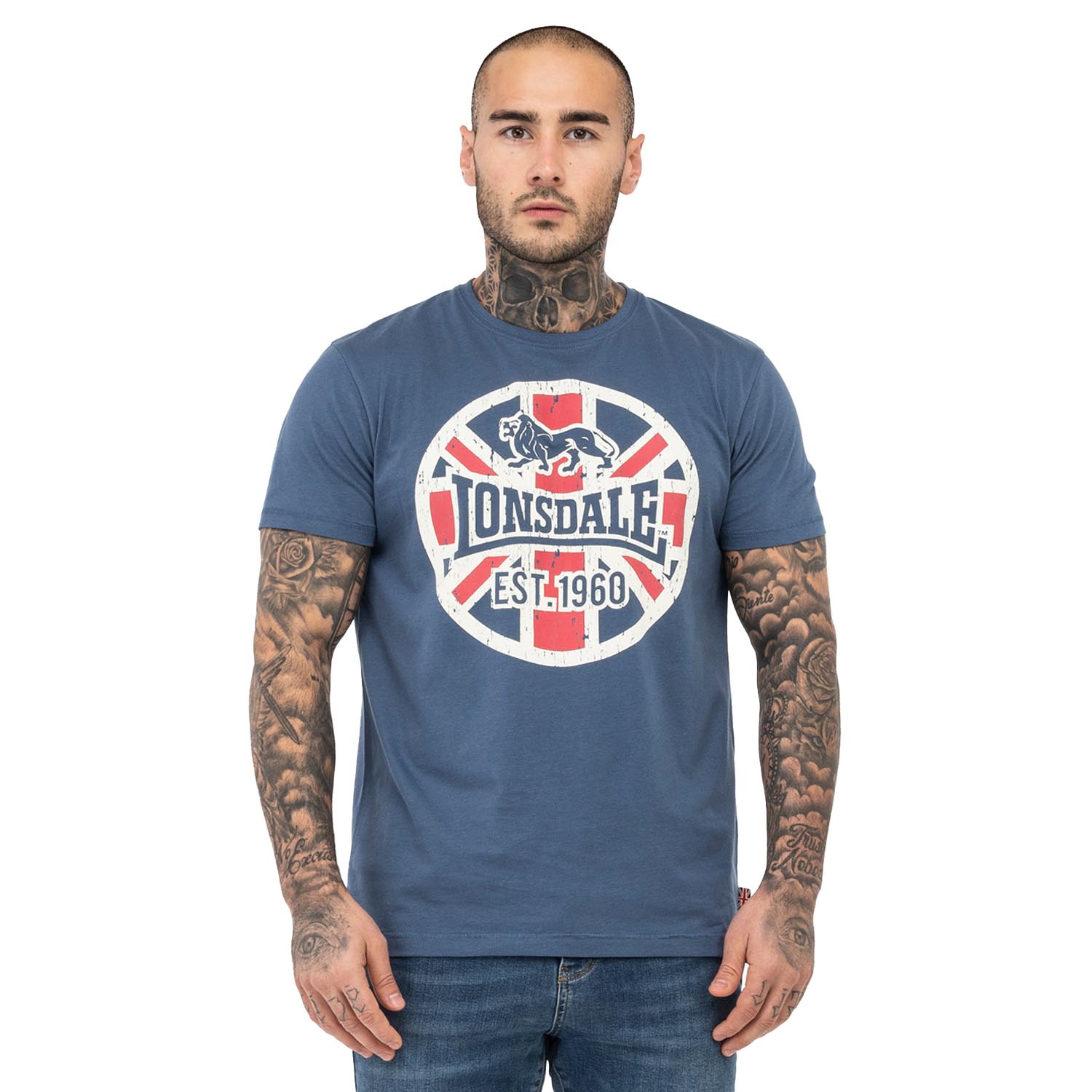 Lonsdale T-Shirt, Lunklet, blue