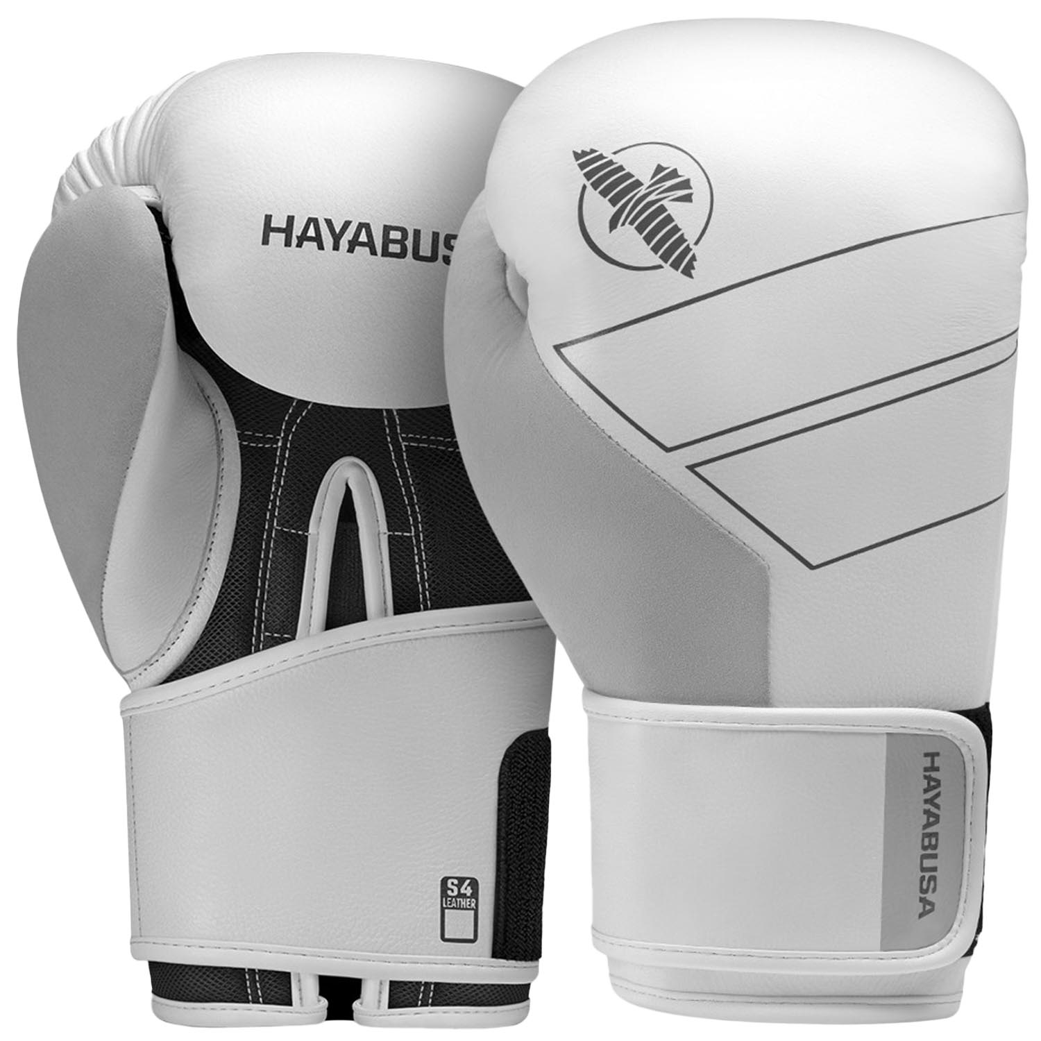 Hayabusa Boxhandschuhe, S4, Leder, weiß, 14 Oz