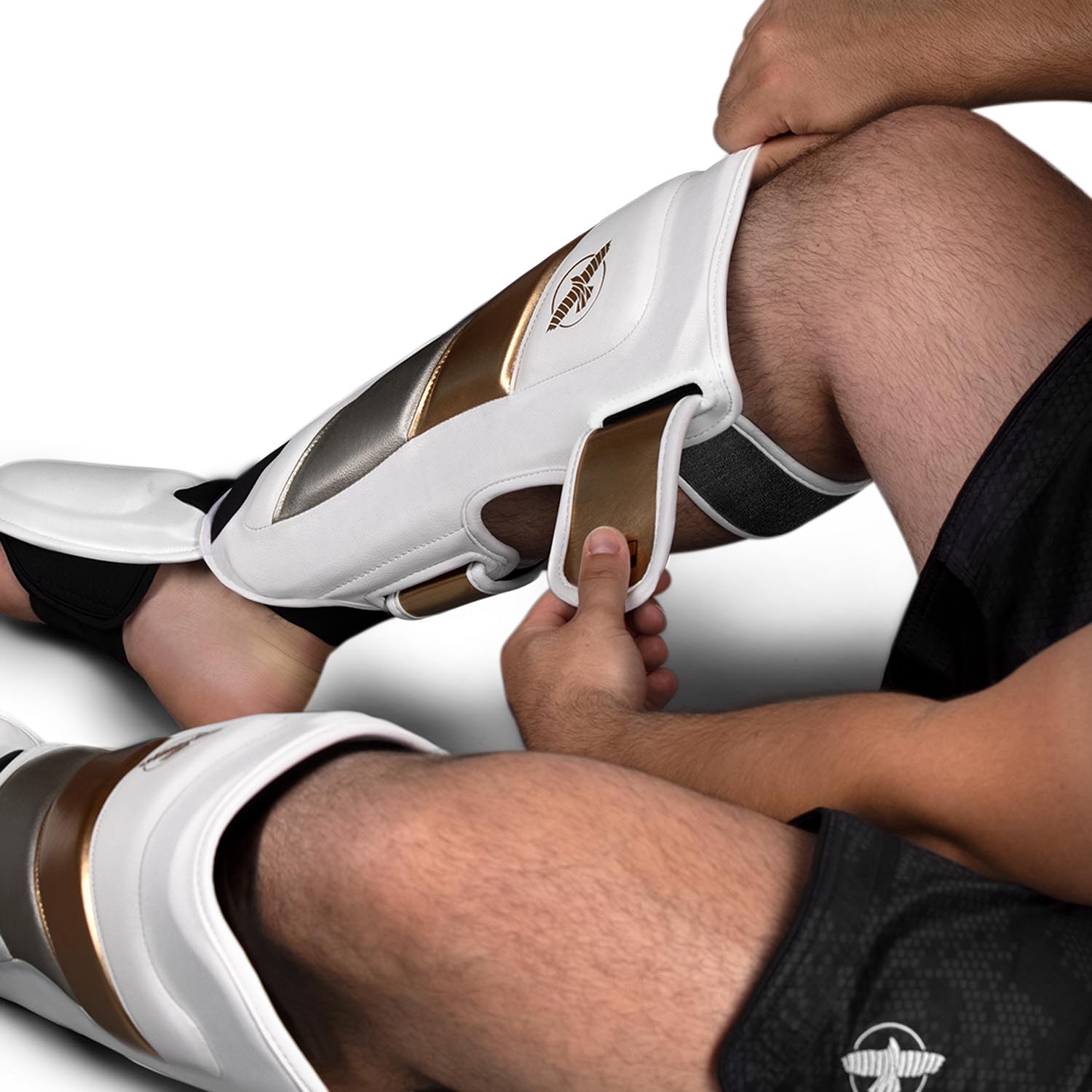 Hayabusa Shinguard, T3 Striking, white-gold, S