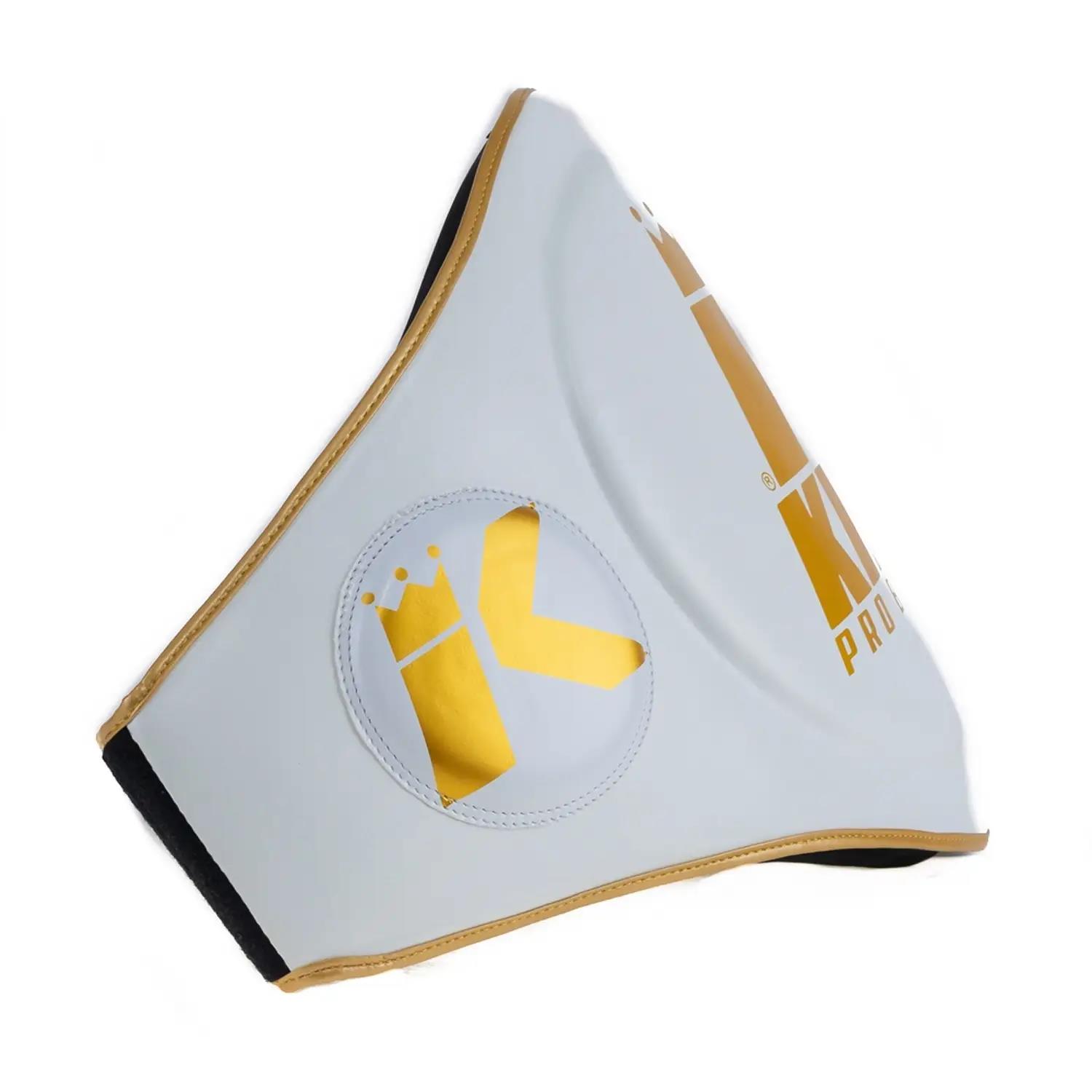 KING PRO BOXING Belly Protector, KPB BP, white-gold