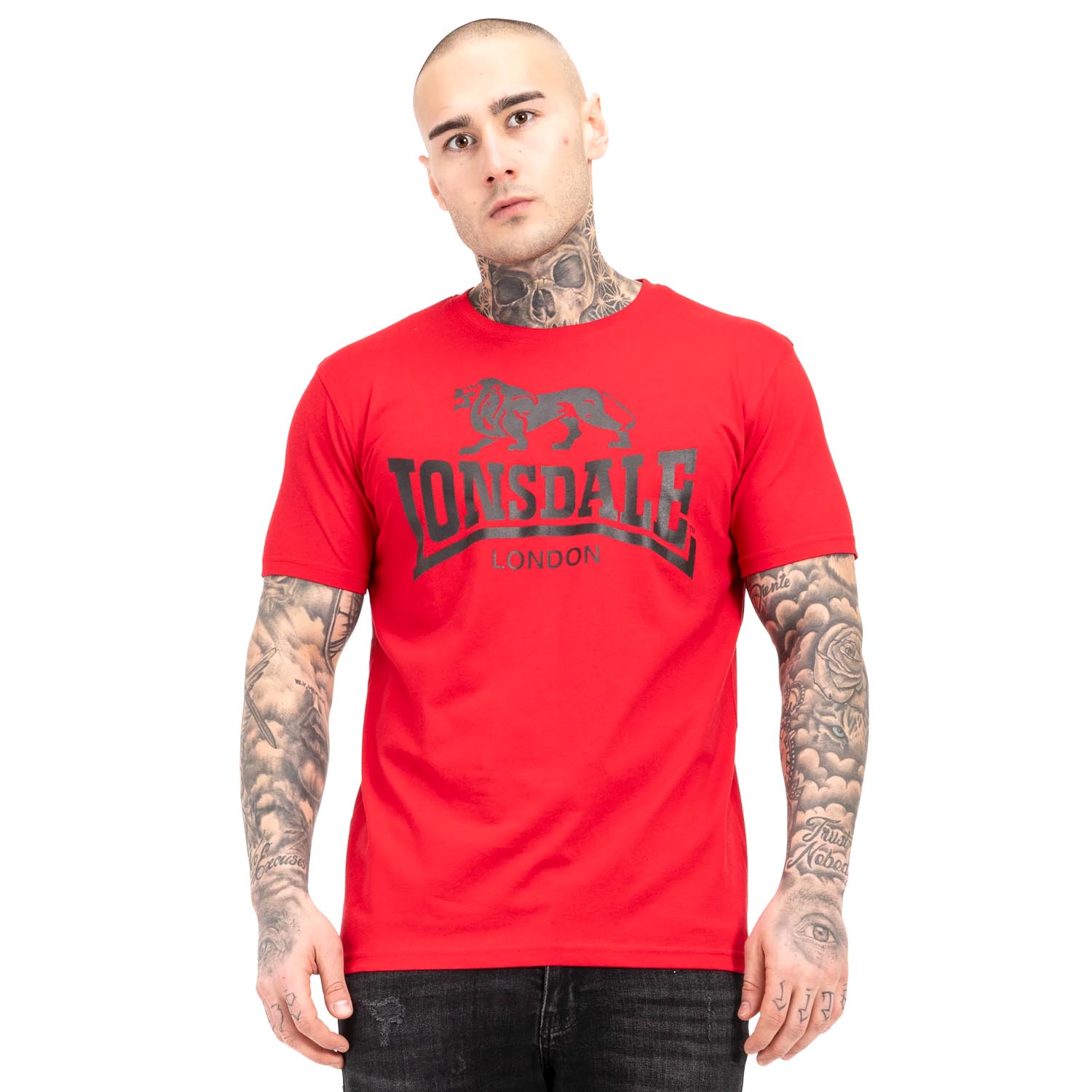 Lonsdale T-Shirt, Logo, Vintage Oxblood