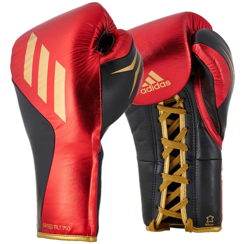 adidas Boxhandschuhe, Speed Tilt 750 PRO, rot-gold