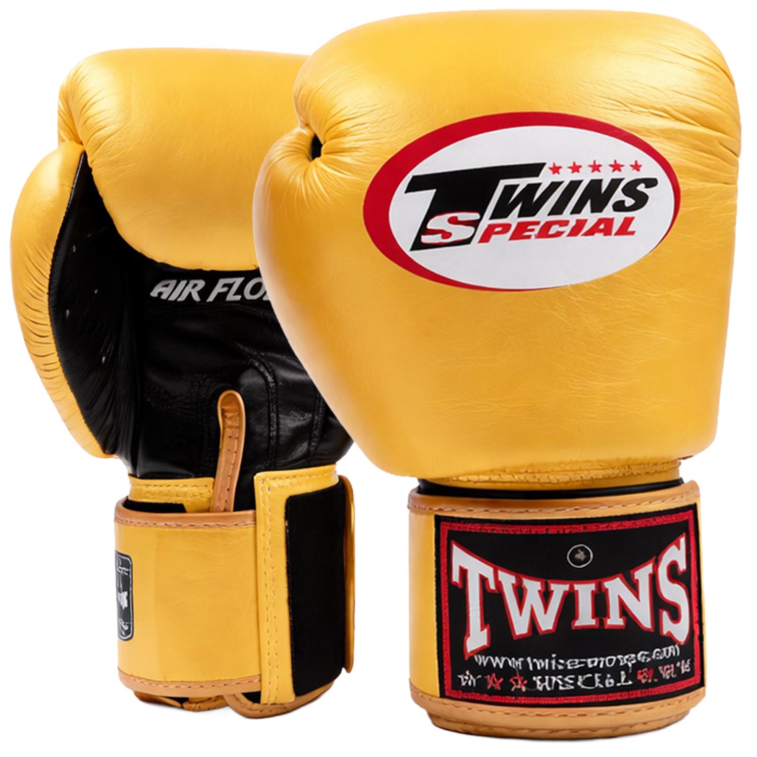 TWINS Special Boxing Gloves, BGVL-3 Air, gold-black, 12 Oz