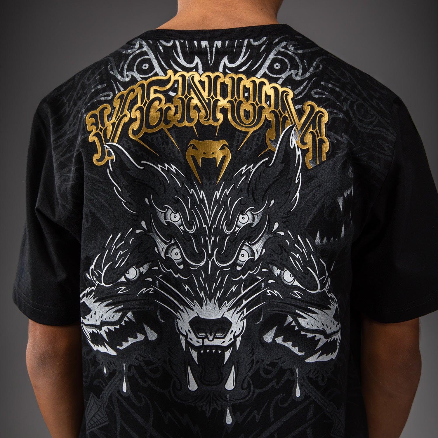 VENUM T-Shirt, Kids, Wolf Atak, black-grey, 14 J