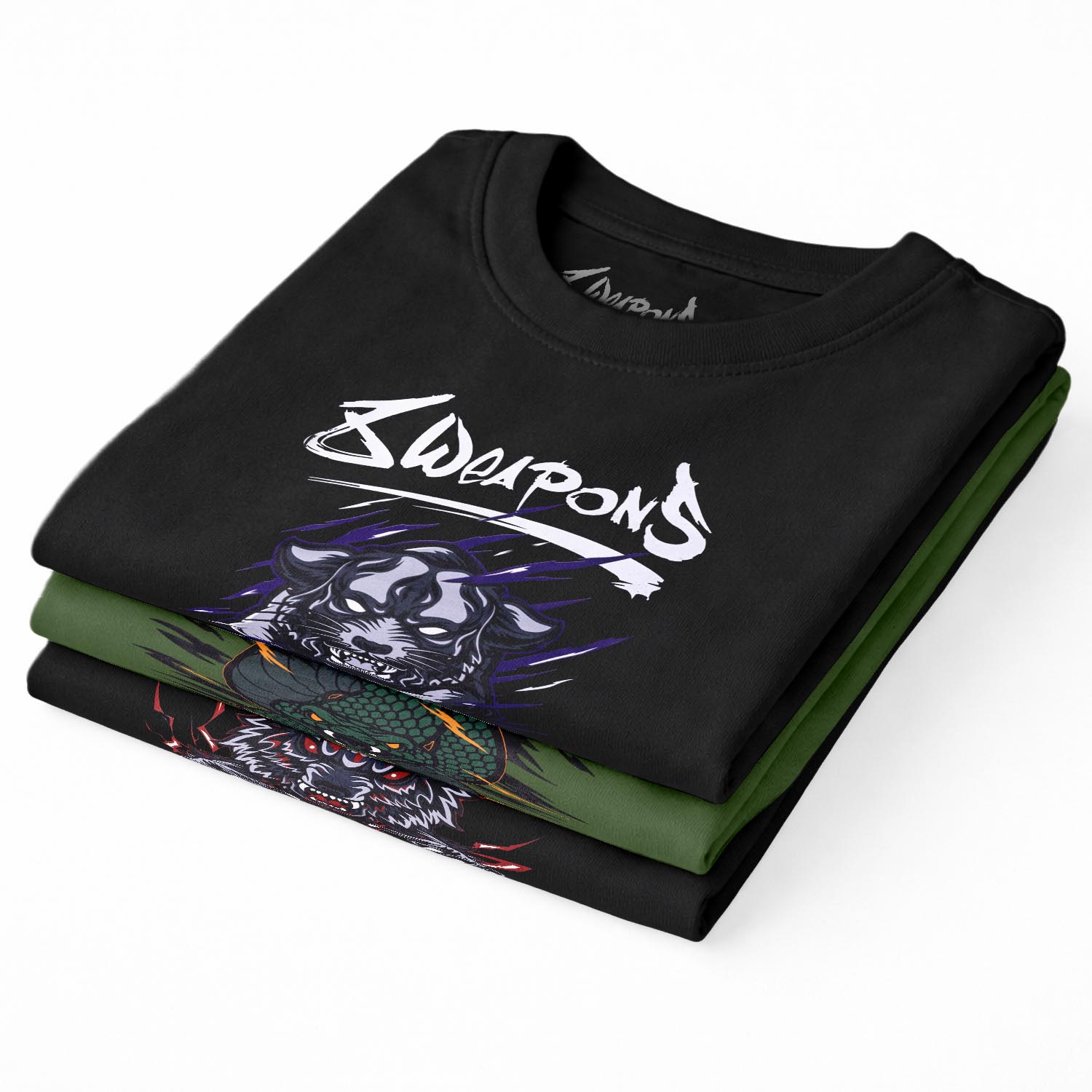 8 WEAPONS T-Shirt, Kids, Beastial Panther, black-purple, 158