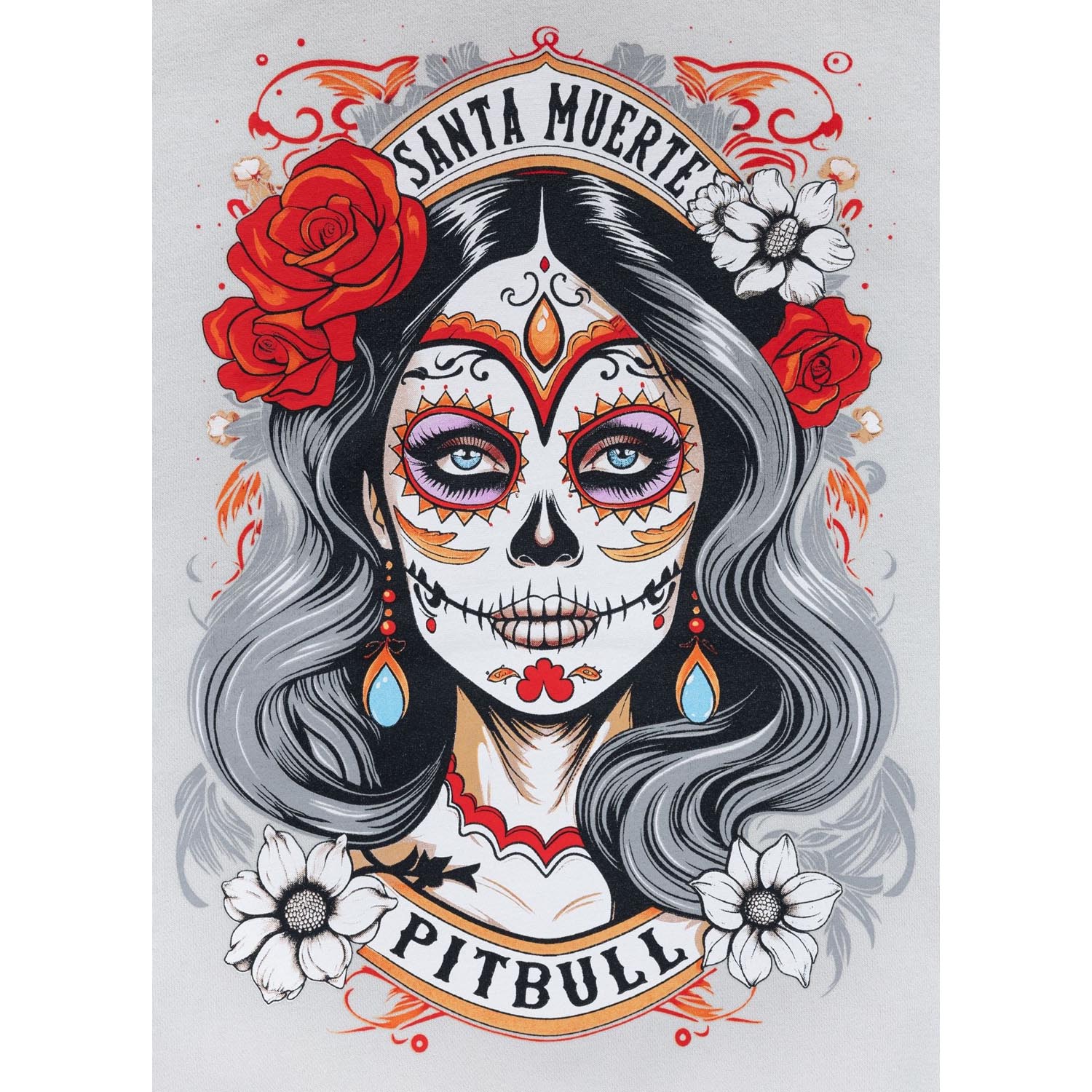 Pit Bull West Coast Zip Hoody, Women, Santa Muerte, white, M/L