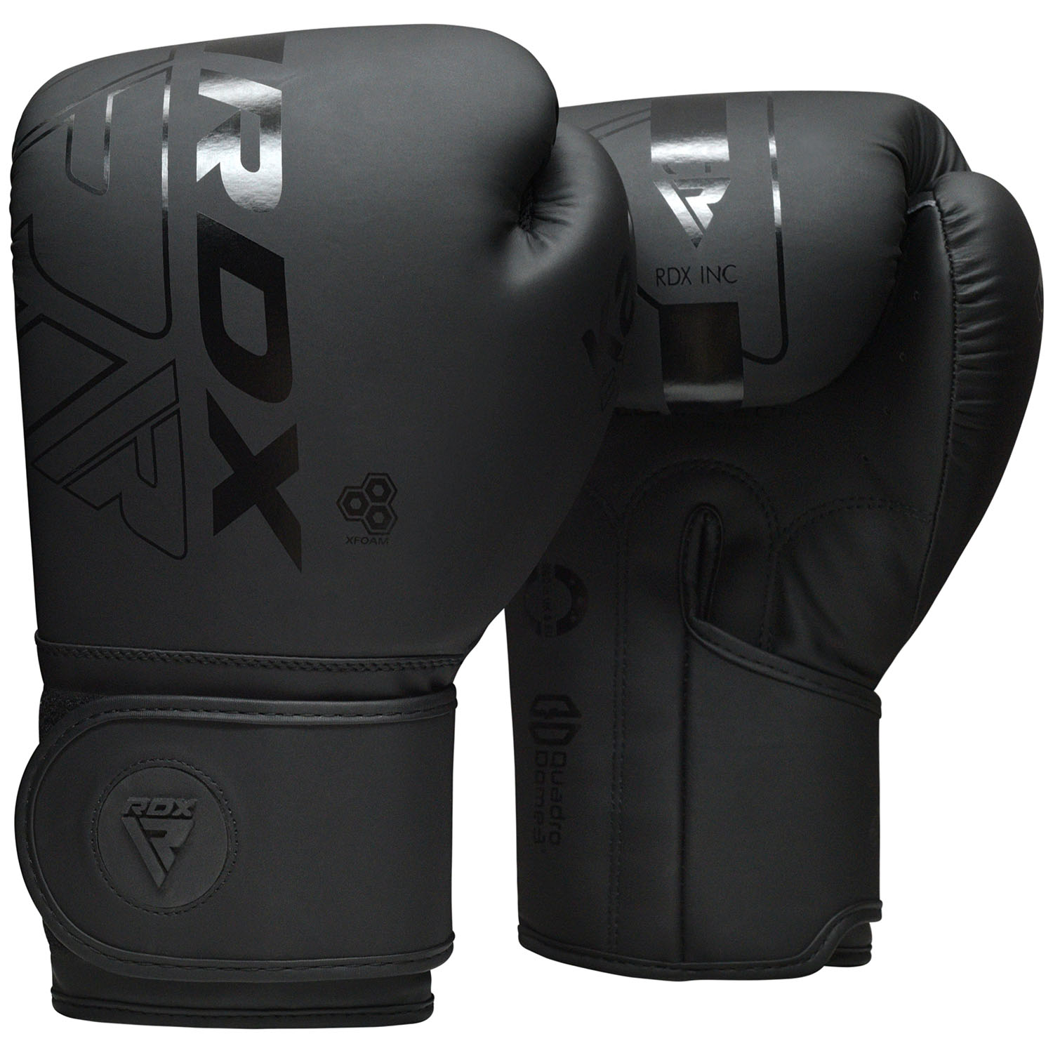 RDX Boxing Gloves, Kara Series F6, black-matt, 10 Oz
