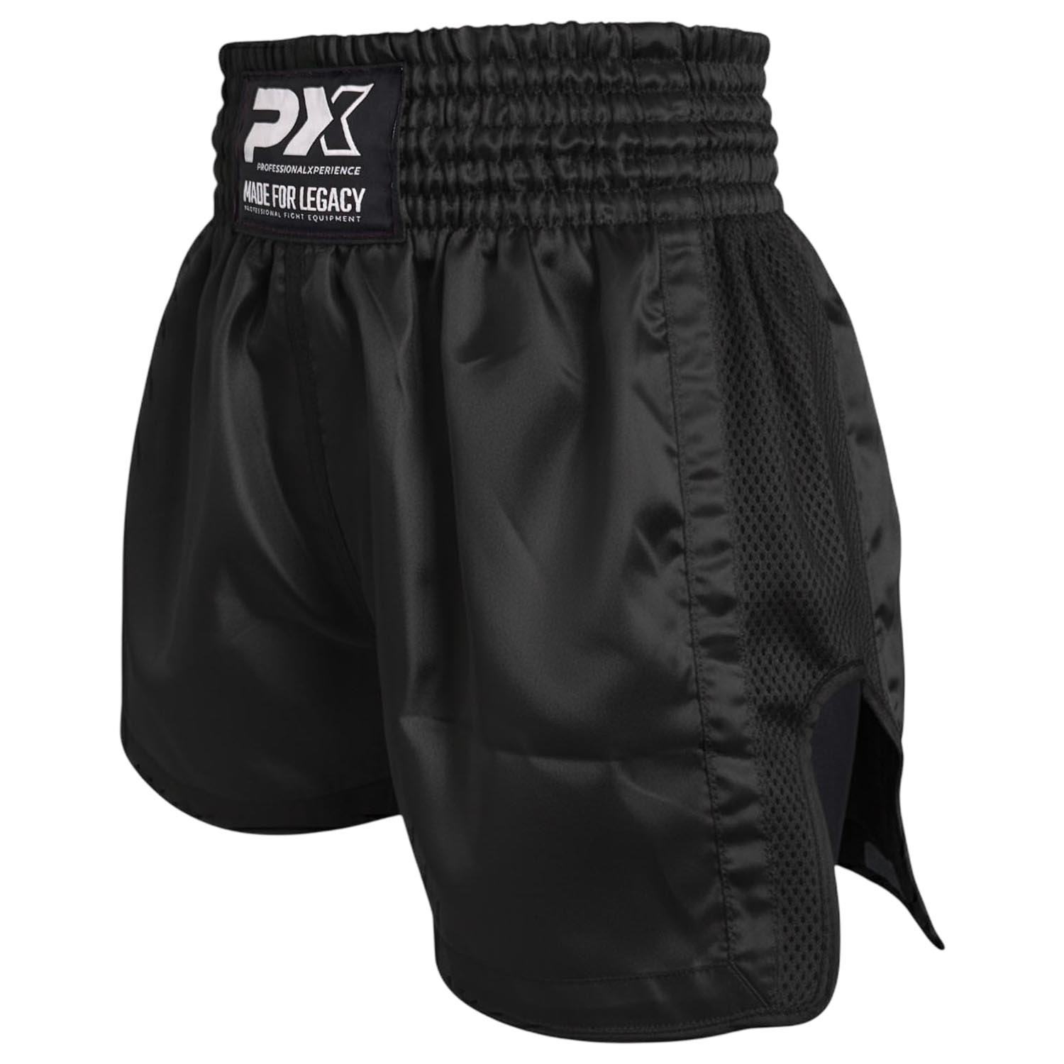 PX Muay Thai Short, Legacy Mesh, black, XL