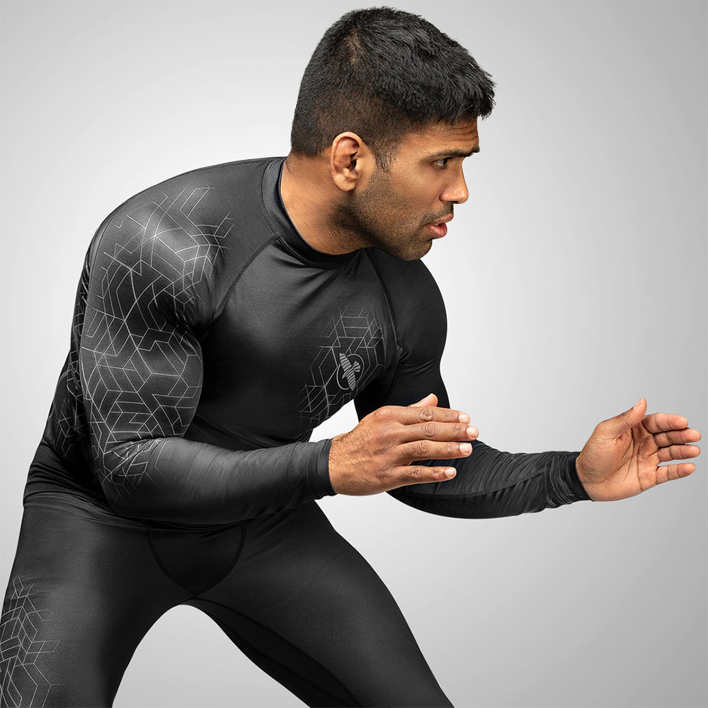 Hayabusa Rashguard, L/S, GEO, grey