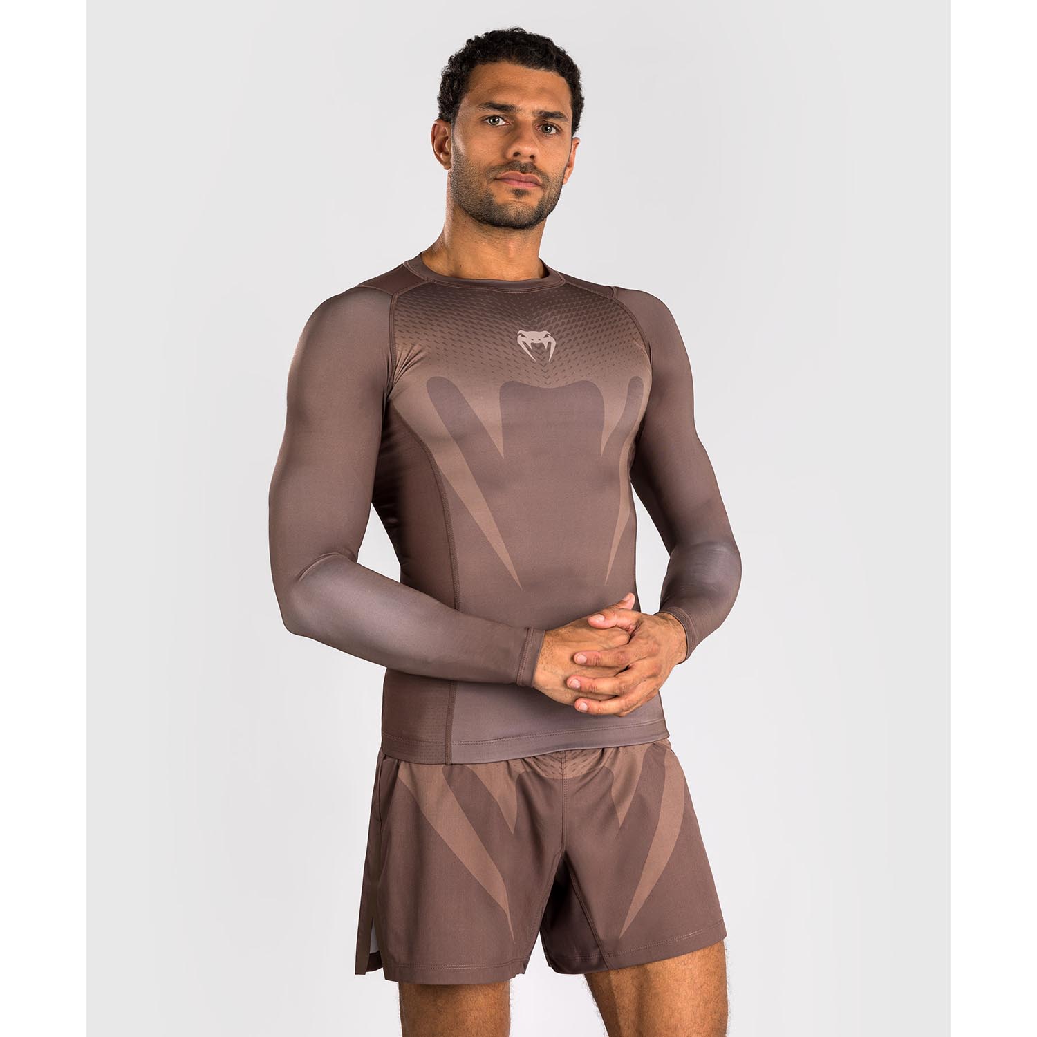 VENUM Rashguards, L/S, No Gi, brown, XXL