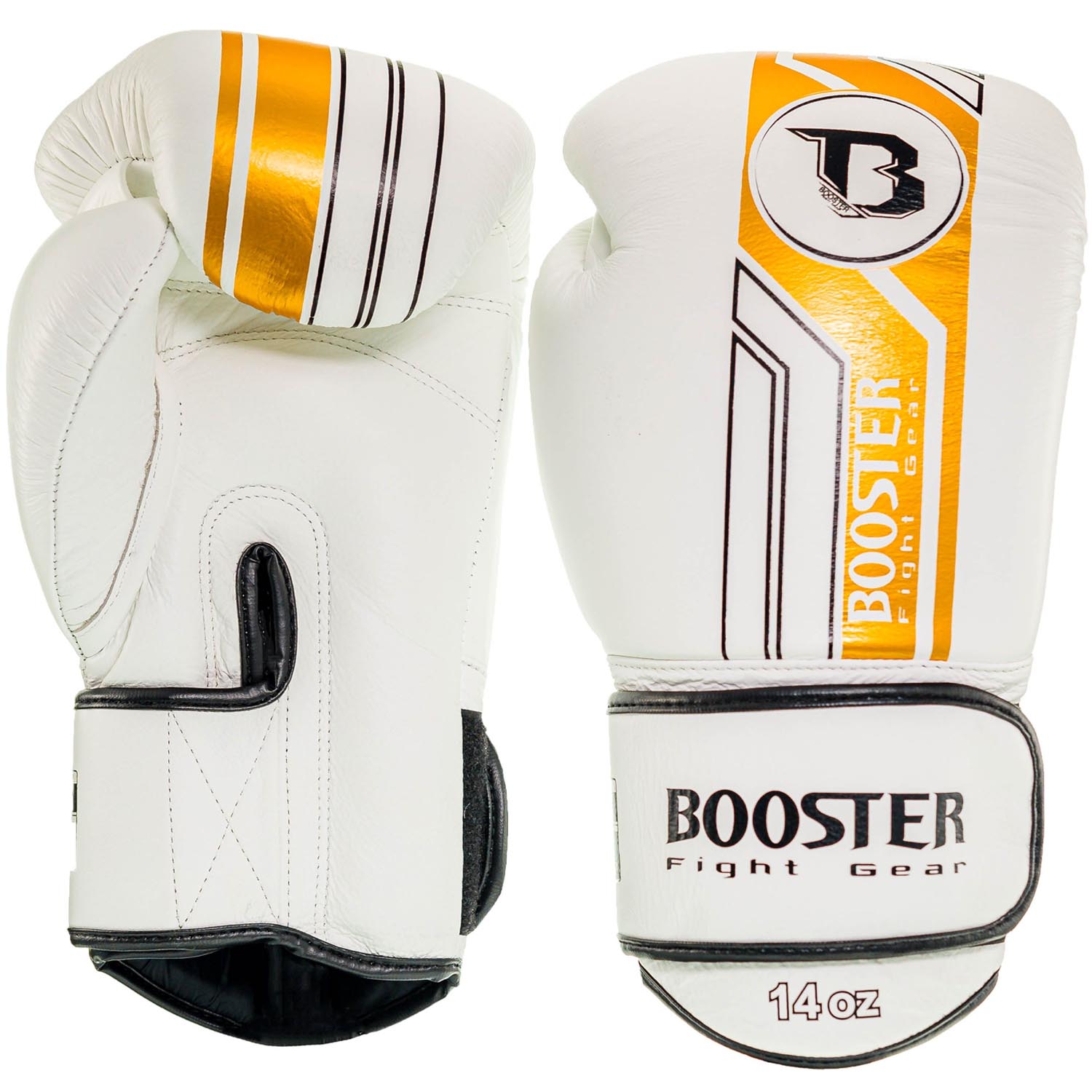 Booster Boxhandschuhe, BGL V9, weiß-gold