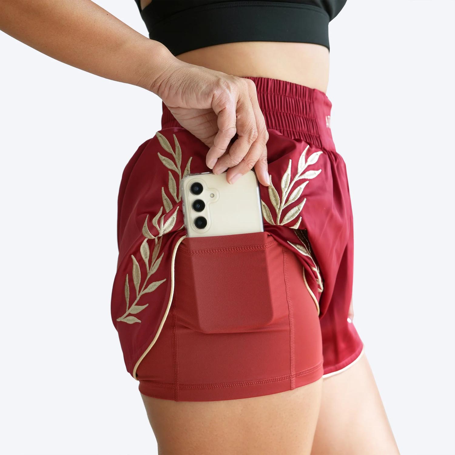 ATHENA Muay Thai Shorts, Women, Athena, red-gold, XL