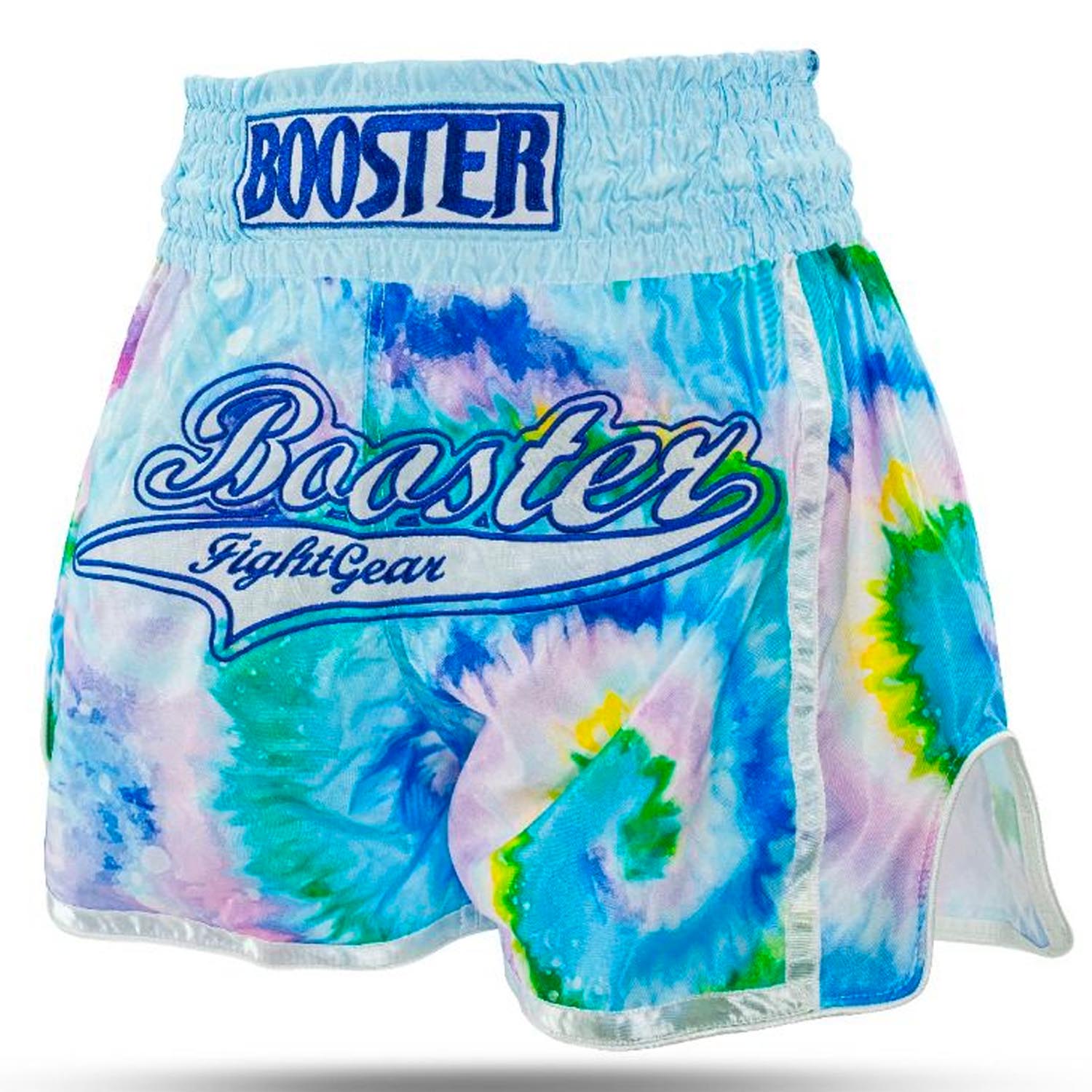 Booster Muay Thai Shorts, Swirl, blue, S