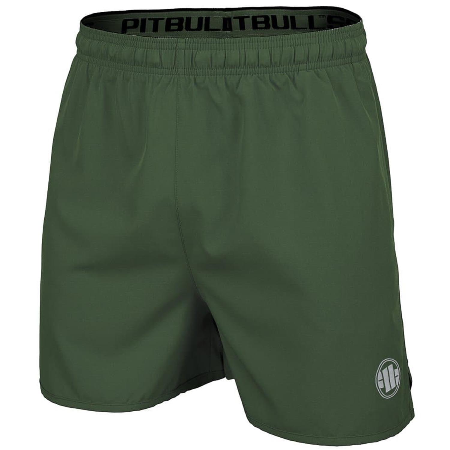 Pit Bull West Coast Fitness Shorts, Small Logo, olive