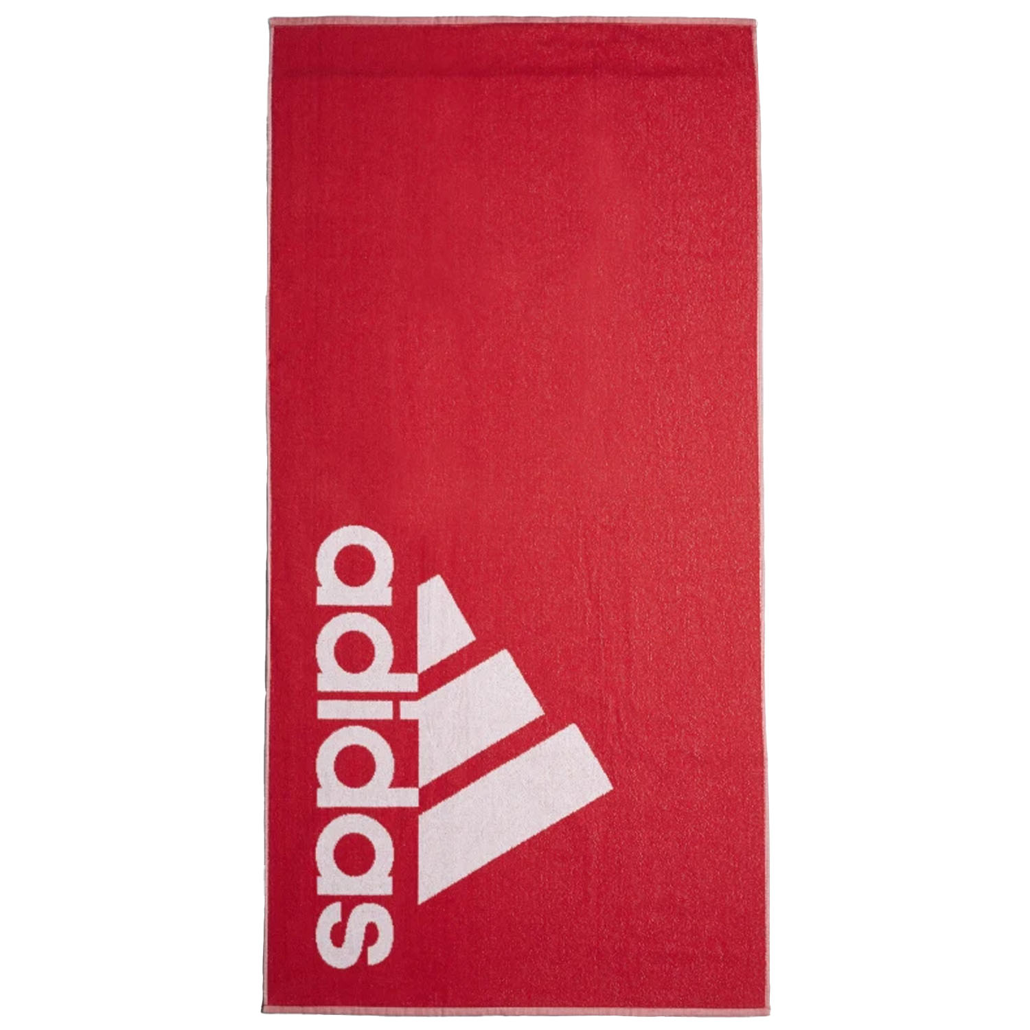 adidas Handtuch, T19, rot-weiß