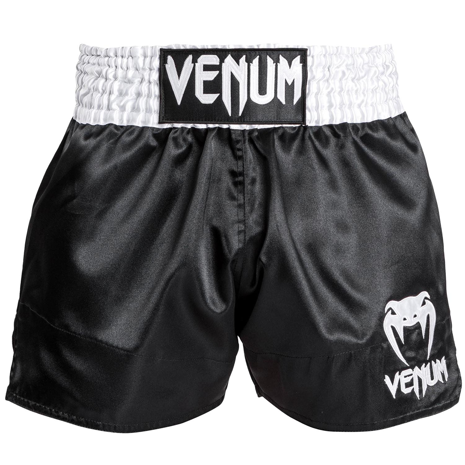 VENUM Muay Thai Shorts, Classic, black-white-white