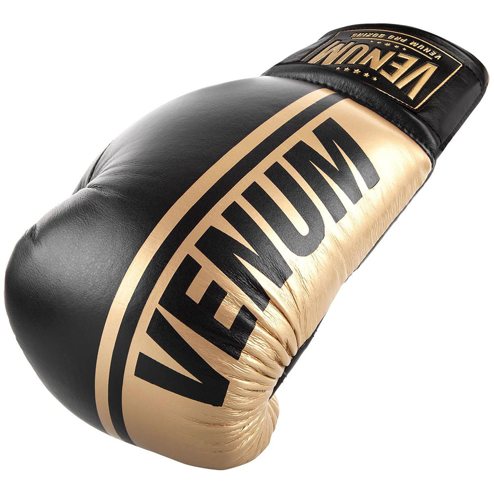 VENUM Boxing Gloves, Shield Pro, Laces, bl-gd, 10 Oz