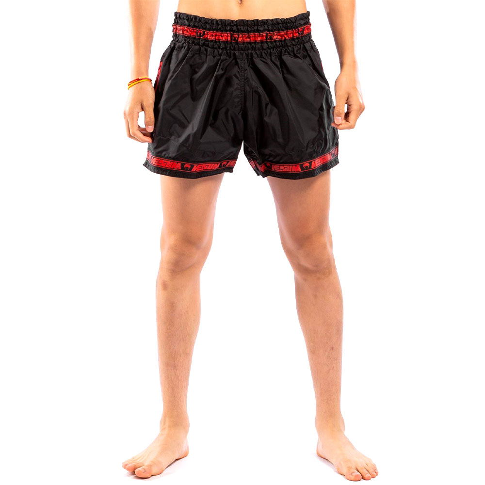 VENUM Muay Thai Shorts, Parachute, schwarz-rot