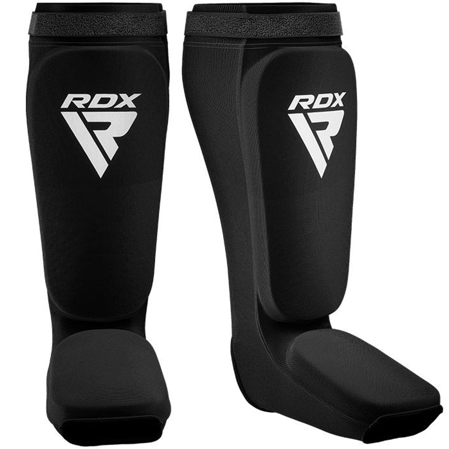 RDX Shinguards, black-white, L