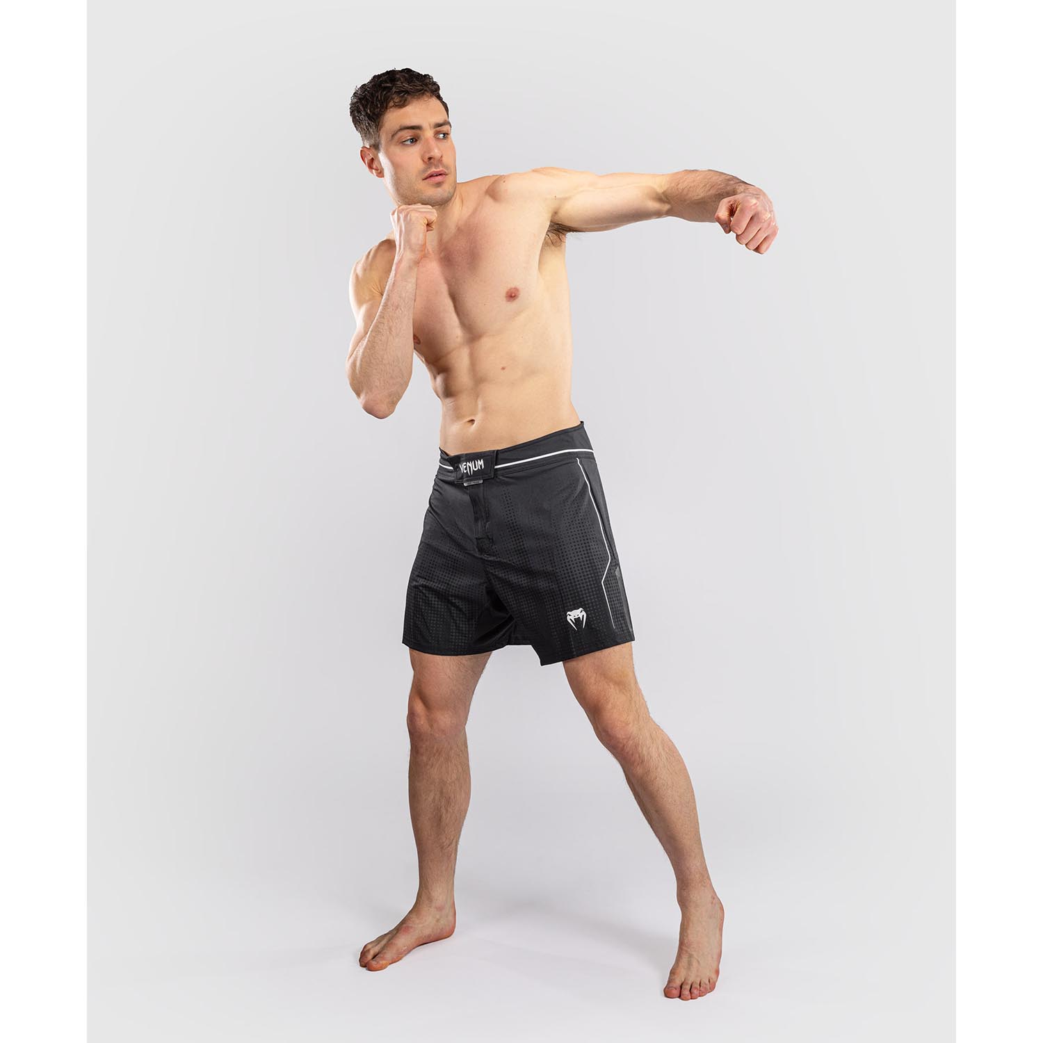 VENUM MMA Fight Shorts, Stealth, black-white, M