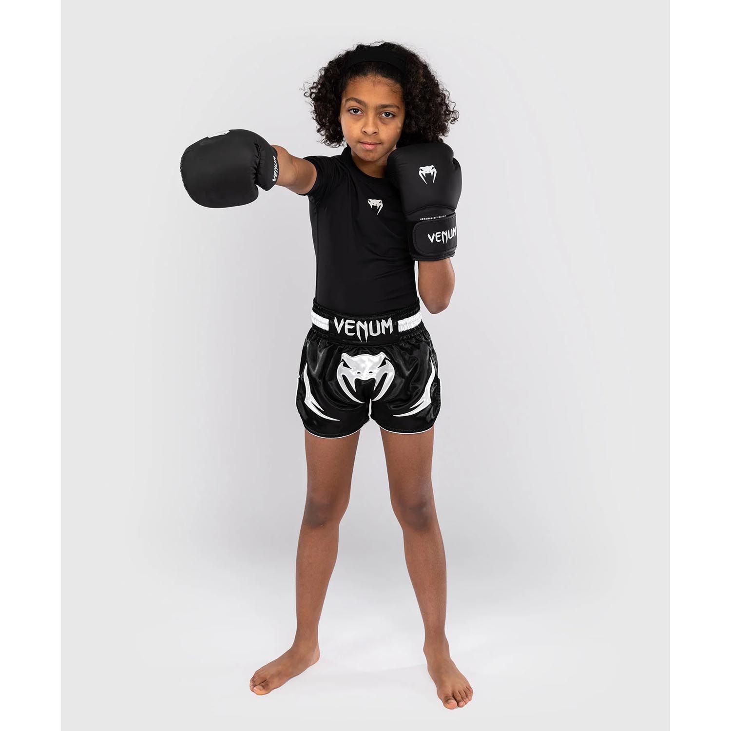 VENUM Muay Thai Shorts, Kids, Inferno, black, 14 J