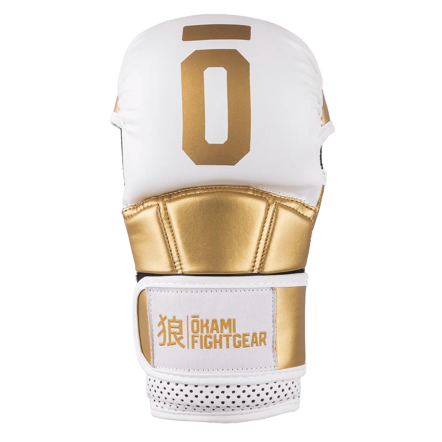 OKAMI MMA Sparring Gloves, Unity, white-gold, XXL