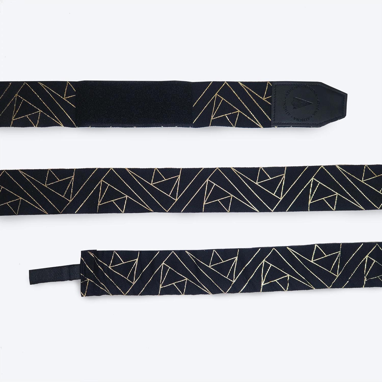 ATHENA Hand Wraps, Eris, Semi Elastic, 3 m, black-gold