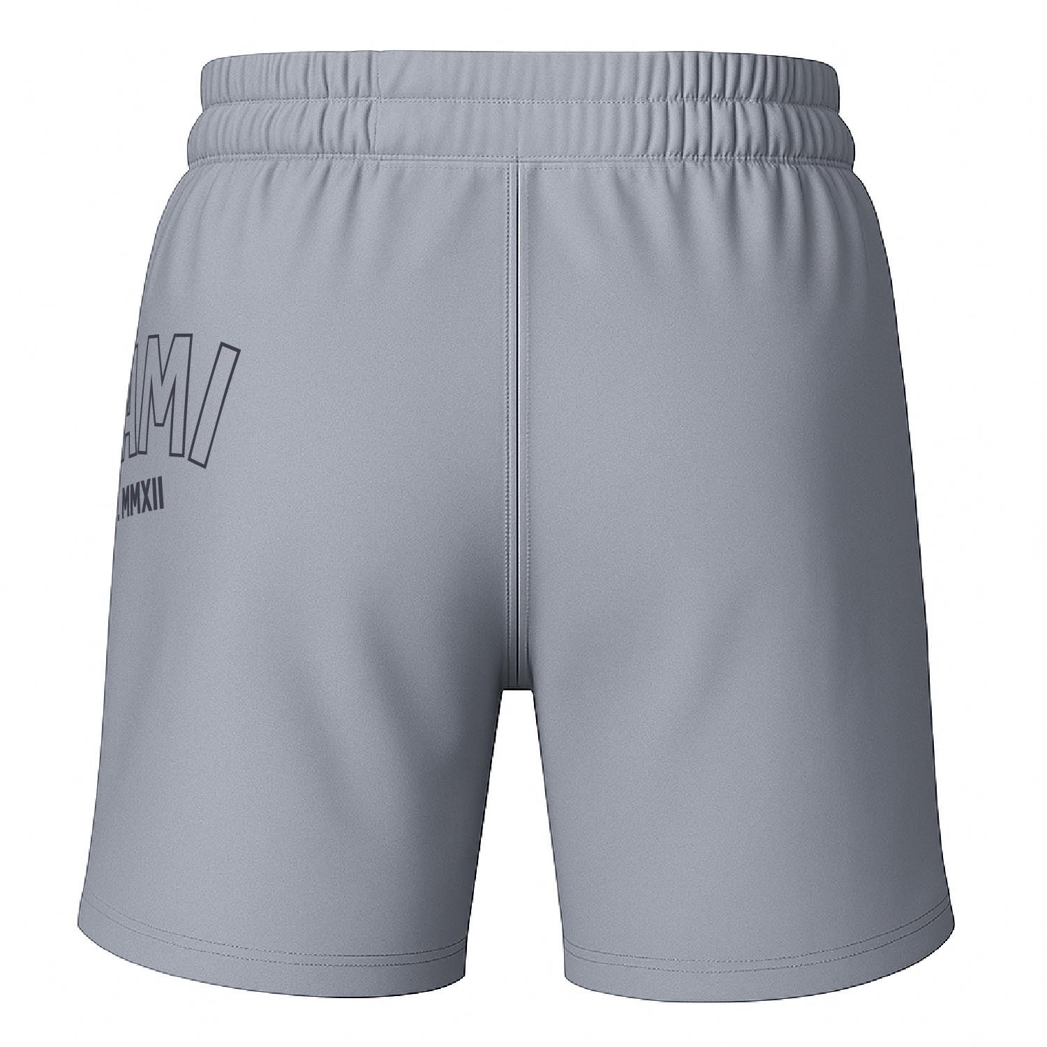 OKAMI MMA Fight Shorts, Logo, grey, L