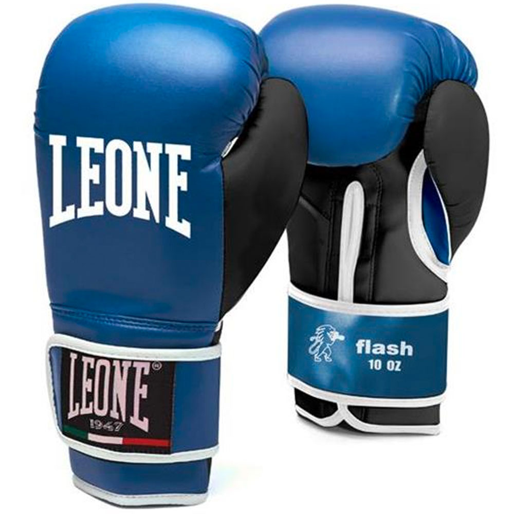LEONE Boxhandschuhe, Flash, blau-schwarz