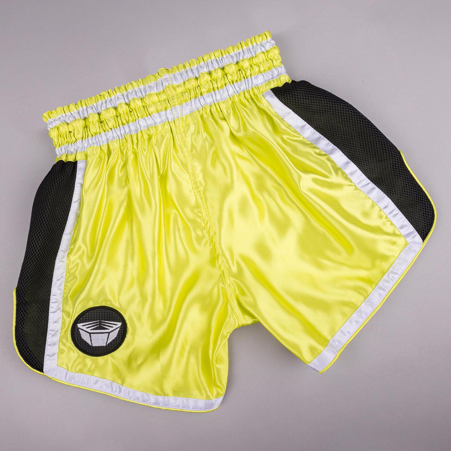 RINGLIFE Muay Thai Shorts, Represent, yellow-black, XXL