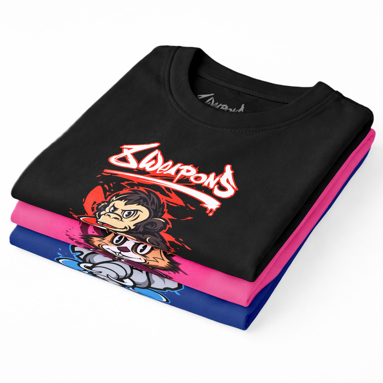 8 WEAPONS T-Shirt, Kids, Joe, black-red, 140