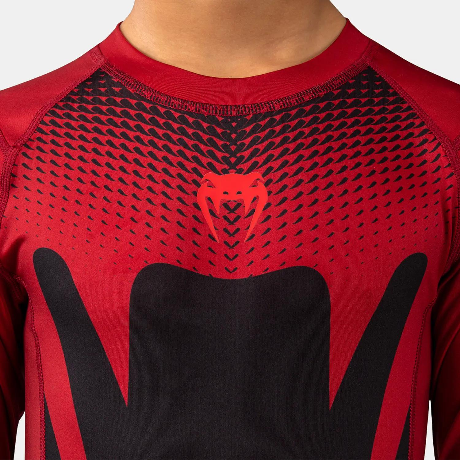 VENUM Rashguard, L/S, Kids, Attack, black-red, 14 J