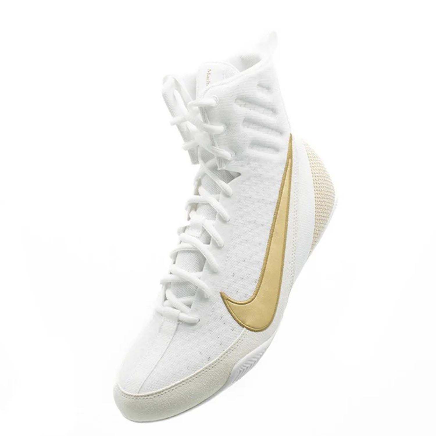 NIKE Boxing Shoes, Machomai 3, white-gold