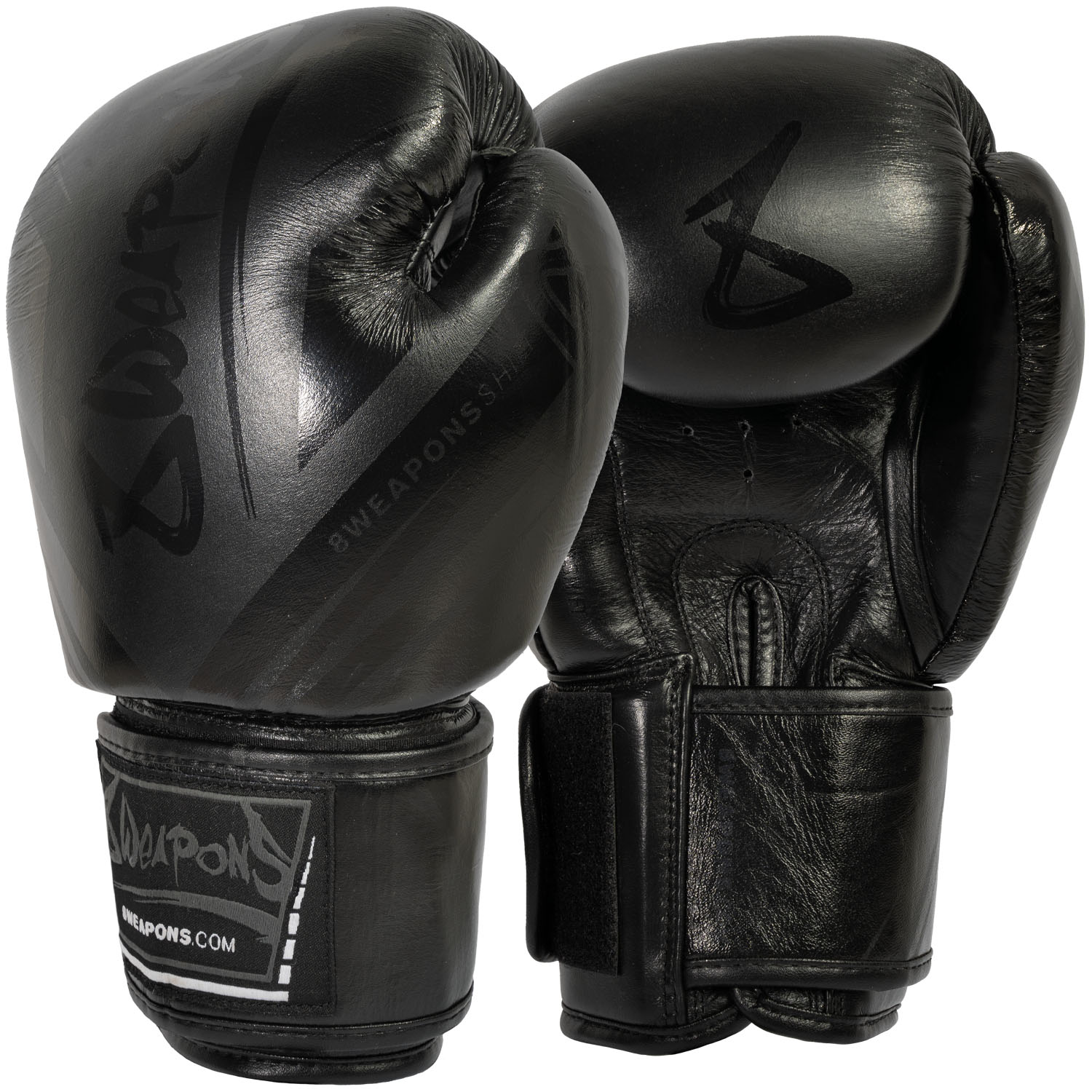 8 WEAPONS Boxing Gloves, Shift, black-matt, 10 Oz