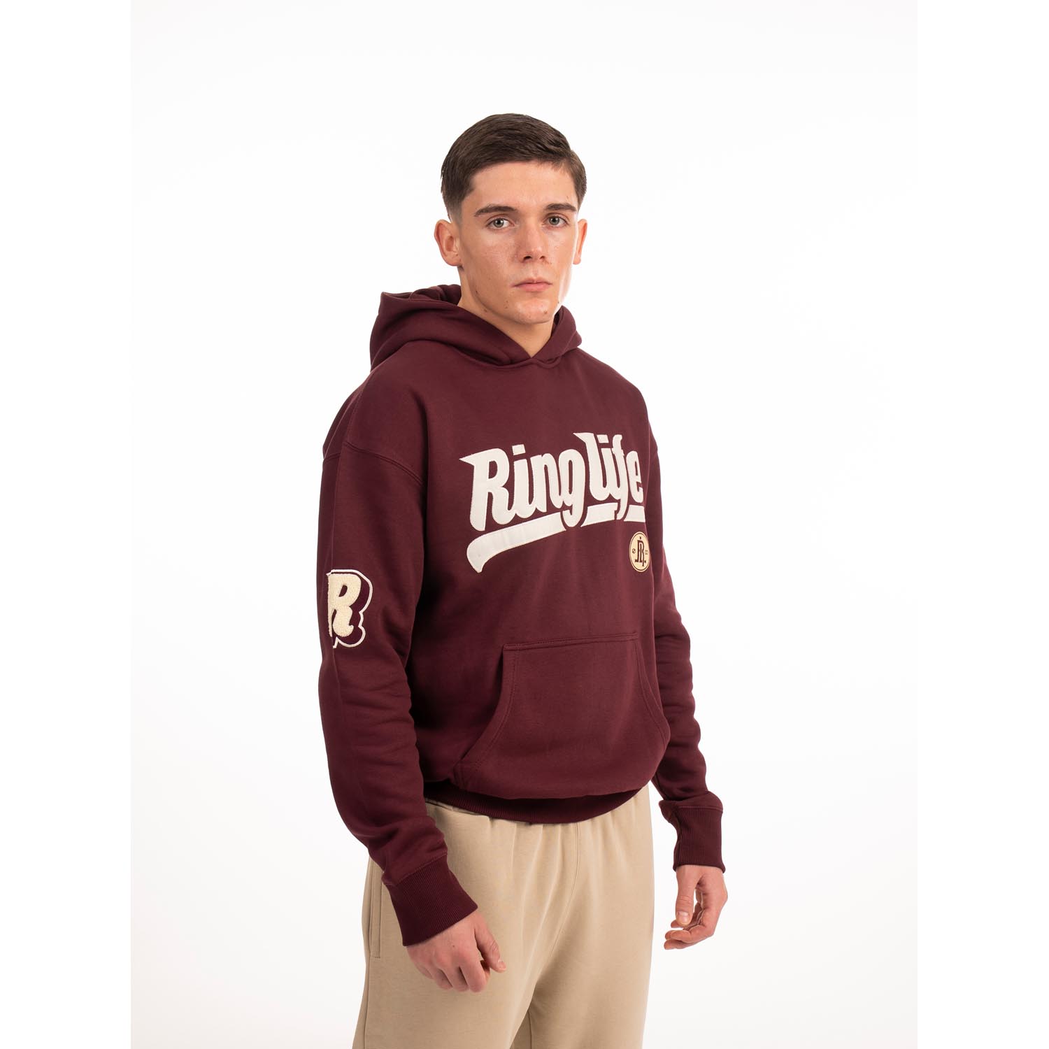 RINGLIFE Hoodie, College, dark red, S