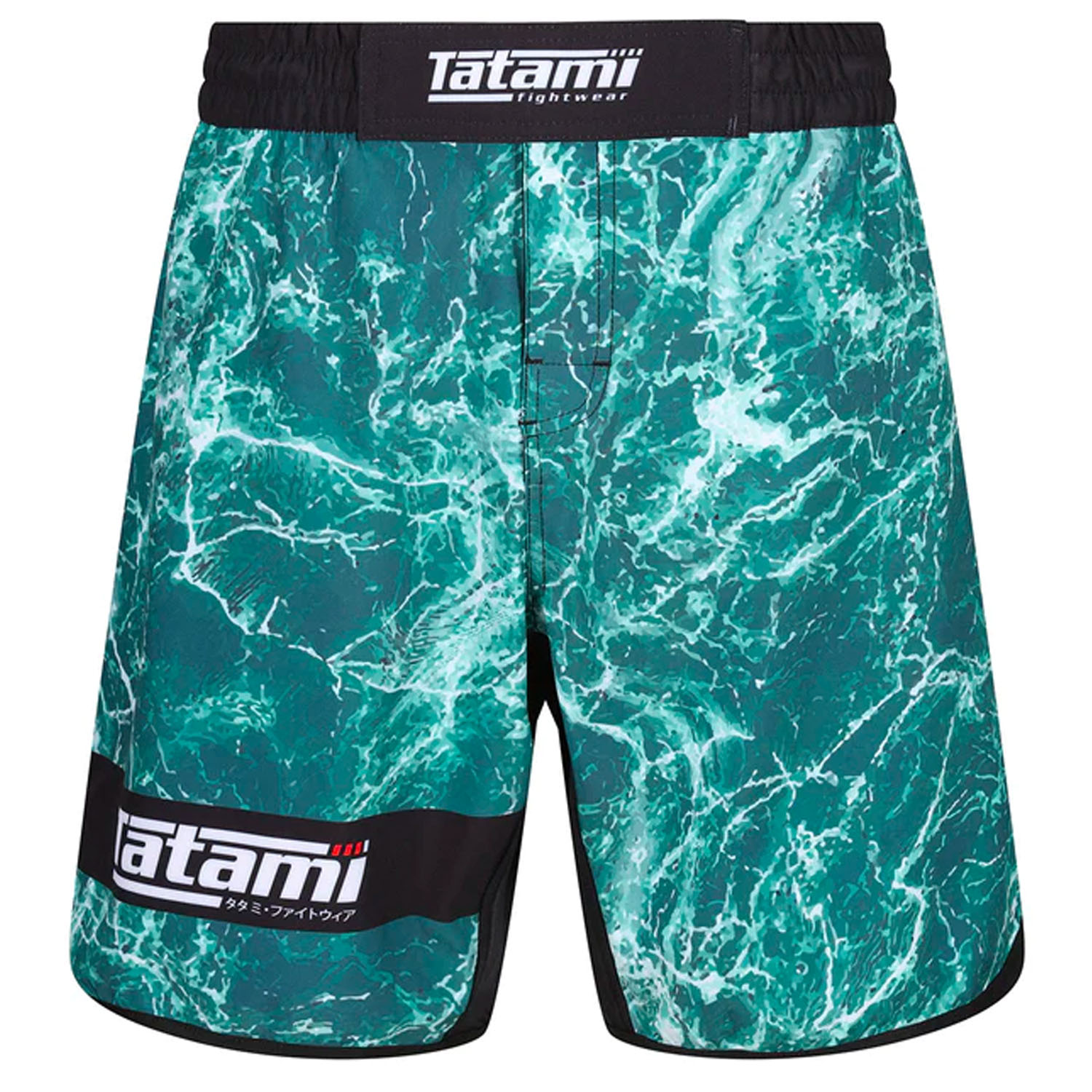 Tatami MMA Fight Shorts, Recharge, Grappling, Green Marble, XXL