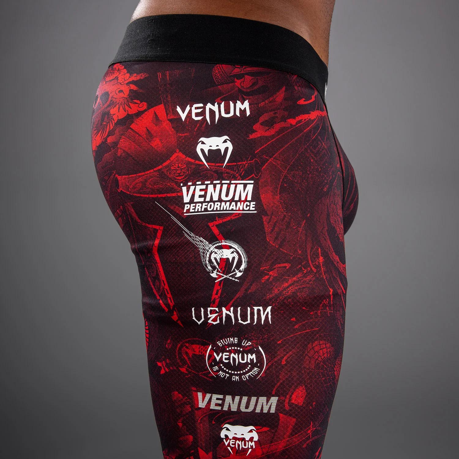 VENUM Compression Pants, 20Th Anniversary, black-red, M