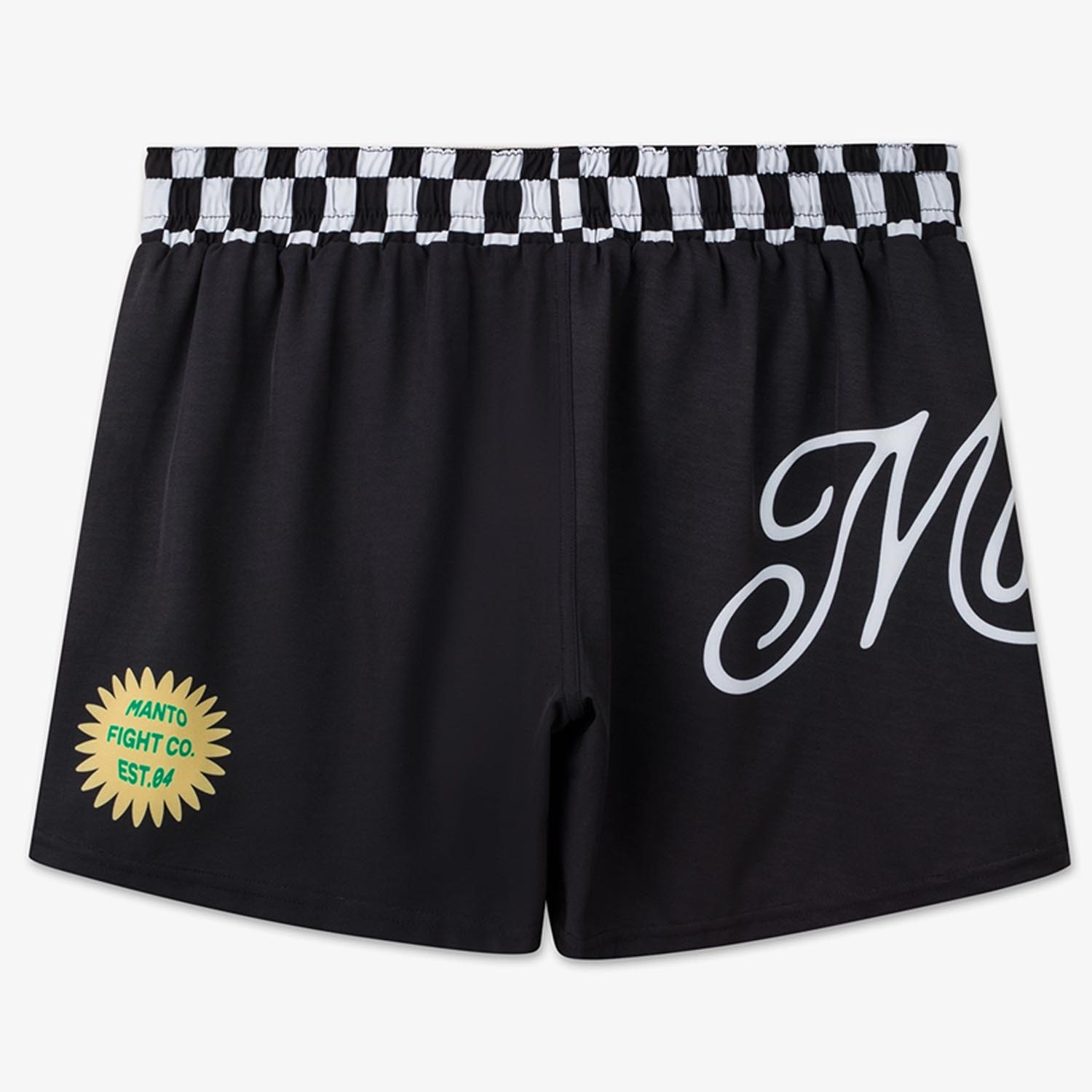 MANTO MMA Fight Shorts, Cross, black-green, XXL