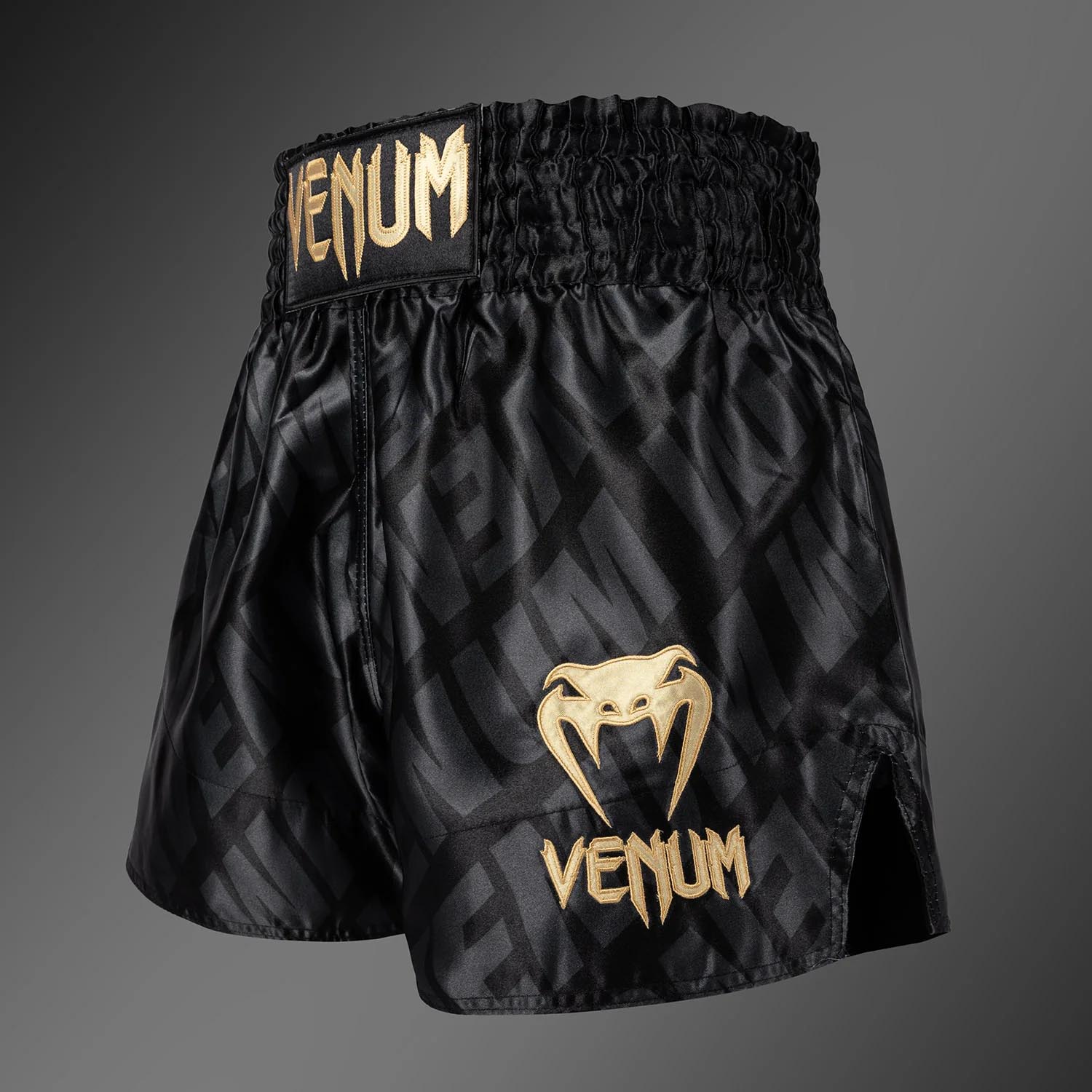 VENUM Muay Thai Shorts, Contender XT, black-gold, M