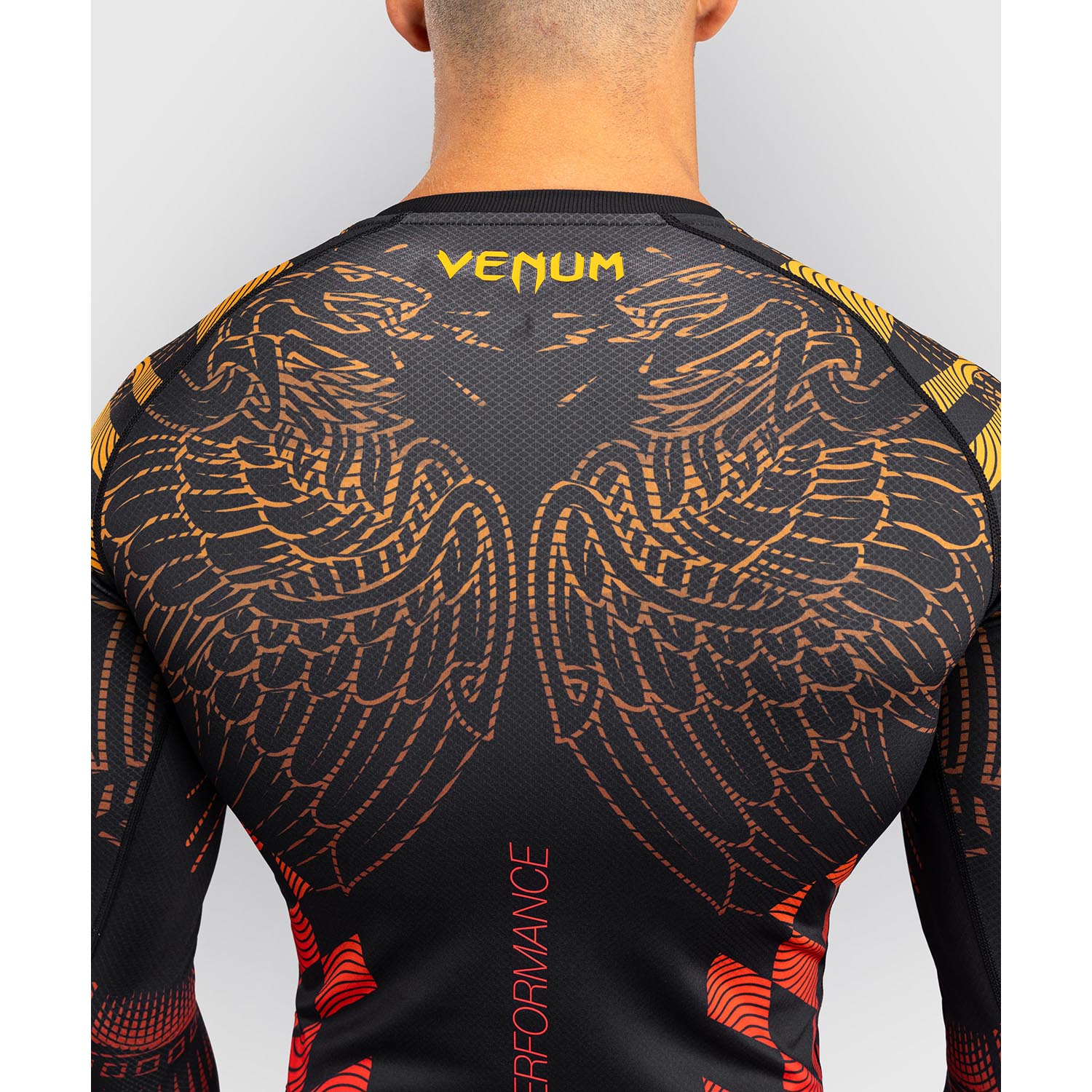 VENUM Rashguard, L/S, Quetzel Fury, black-red, M