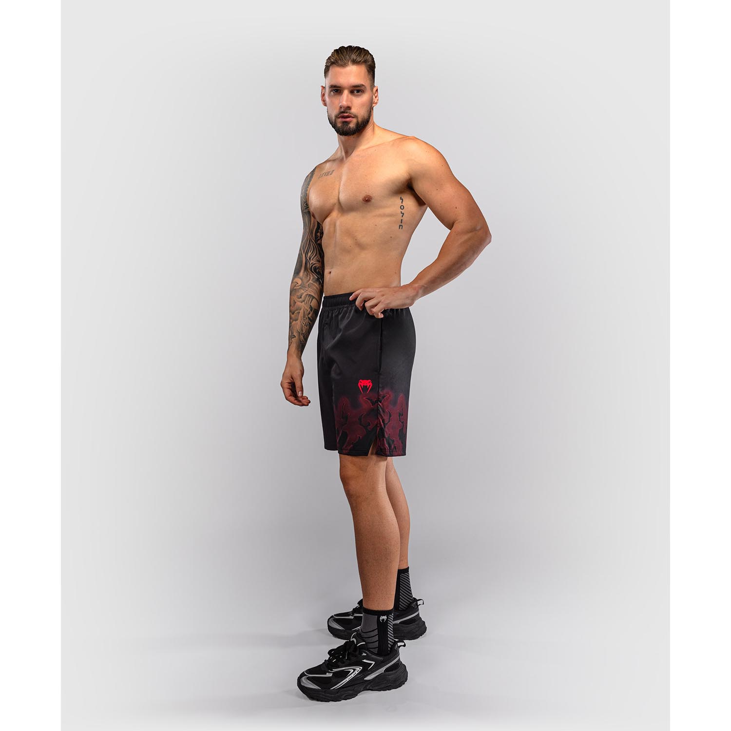 VENUM Training Shorts, Spectre, black-red, S