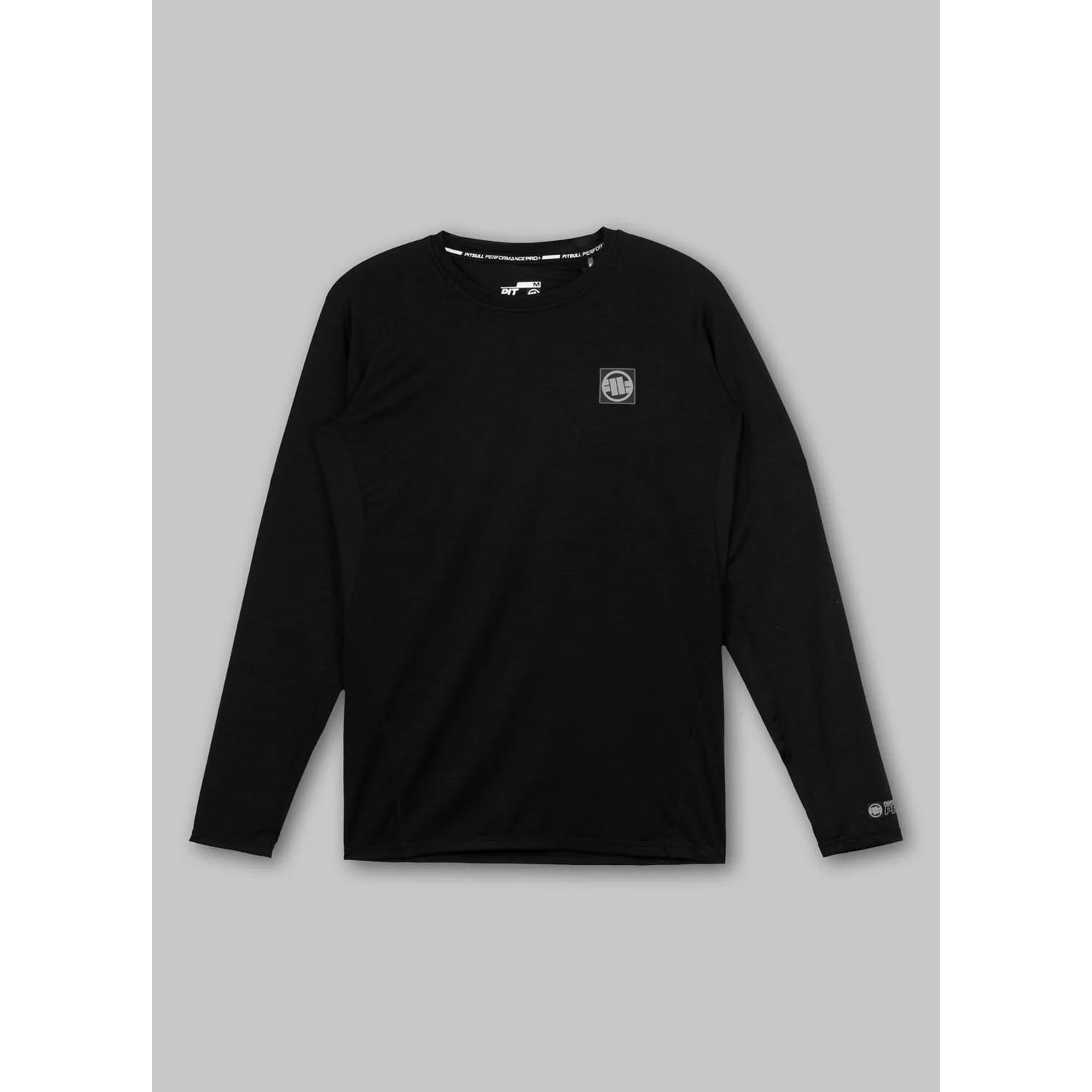 Pit Bull West Coast Rashguard, L/S, Performance Plus, New Logo, black, XXXL