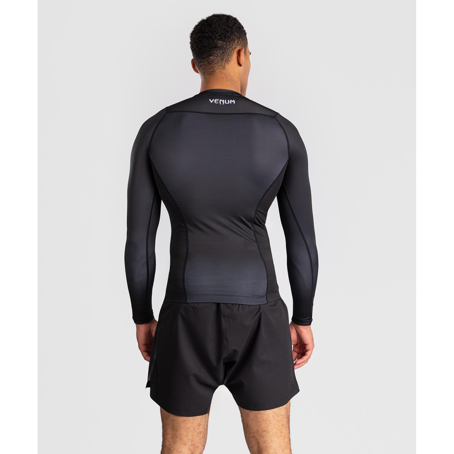 VENUM Rashguards, L/S, No Gi, black-white, M