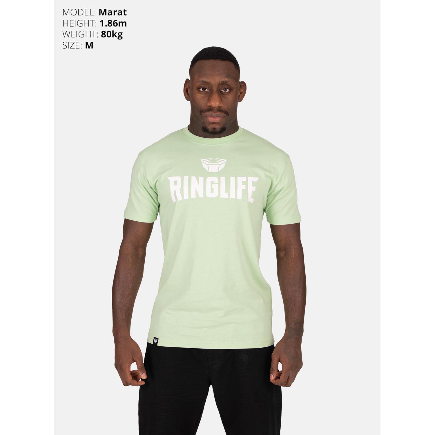 RINGLIFE T-Shirt, Logo 2.0, mint-white, XXL