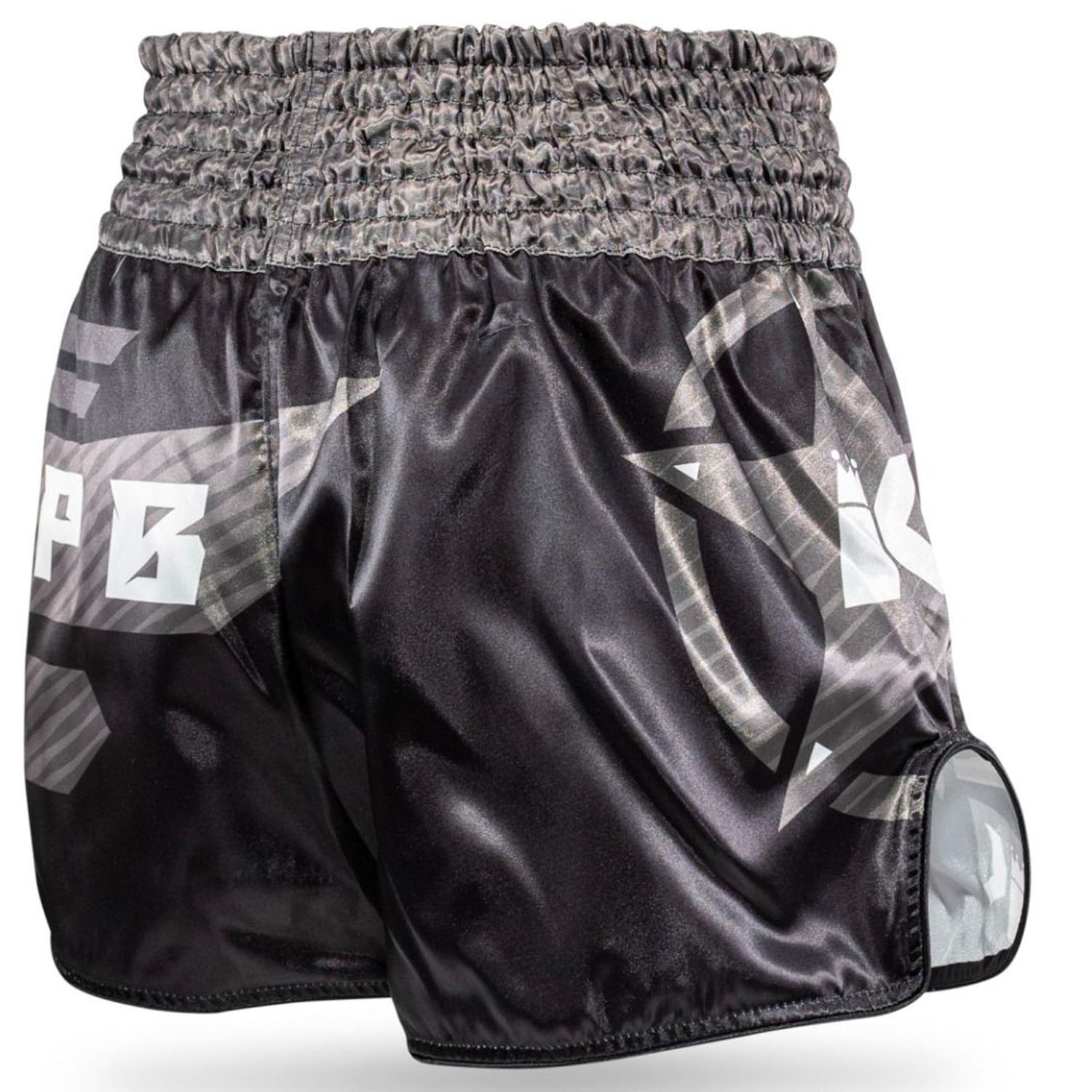 KING PRO Boxing Muay Thai Shorts, AD Legion 2, black-grey, S
